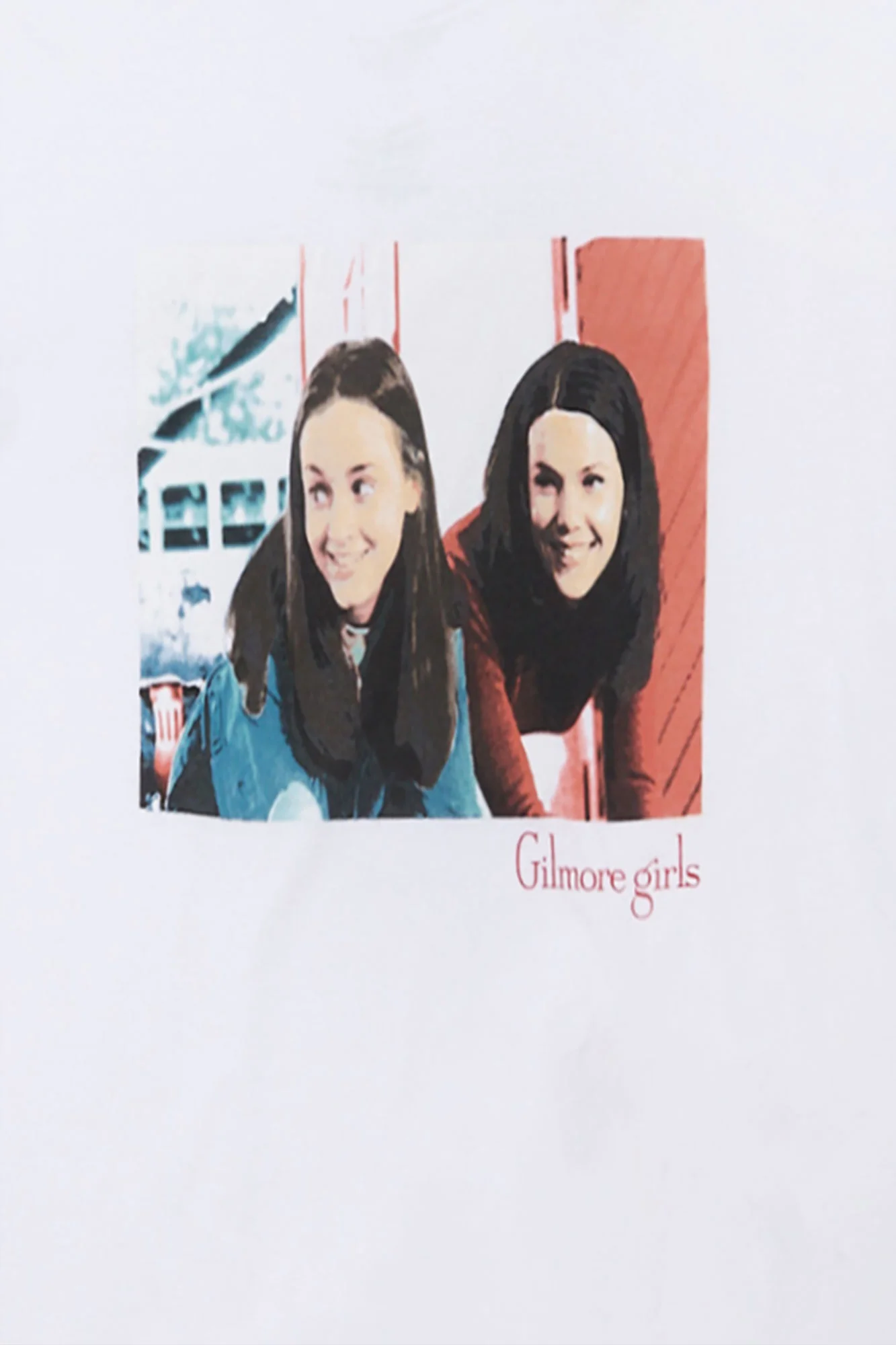 T-shirt coupe boyfriend imprimé Gilmore Girls Rory et Lorelai - Image 2