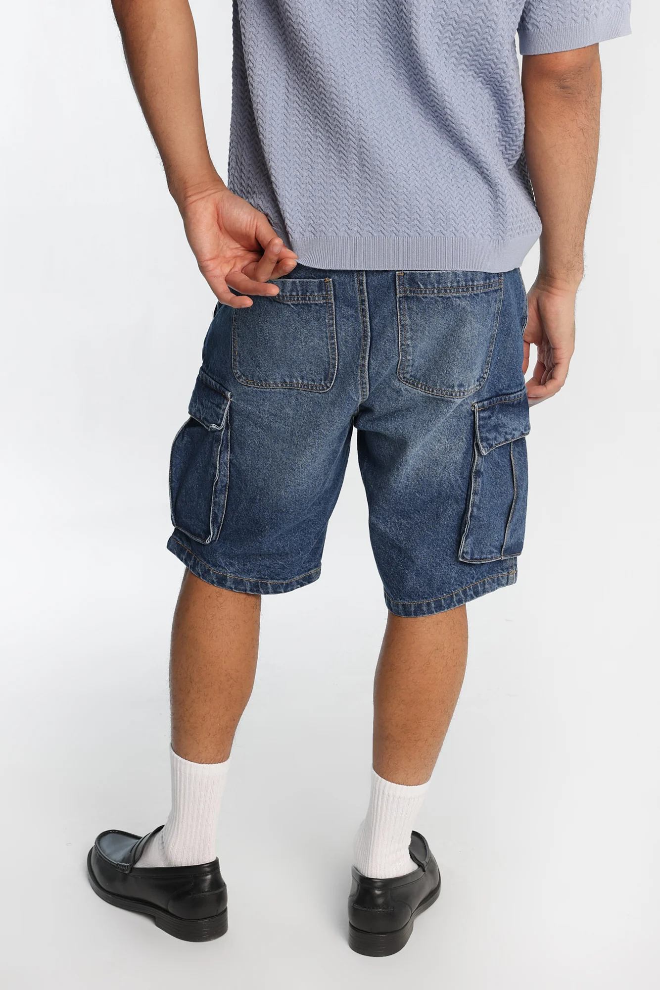 Short cargo en denim - Image 3