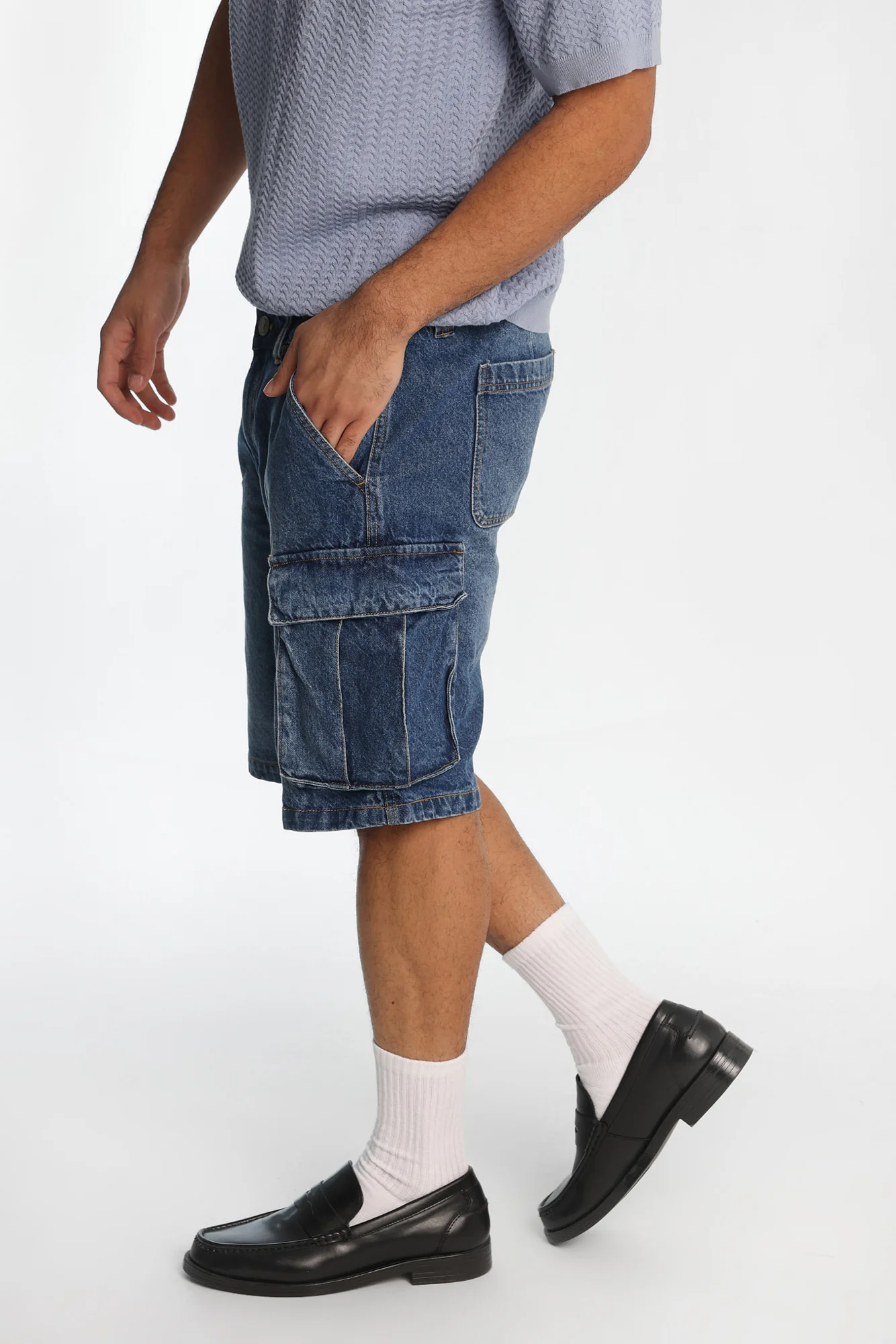 Short cargo en denim - Image 5