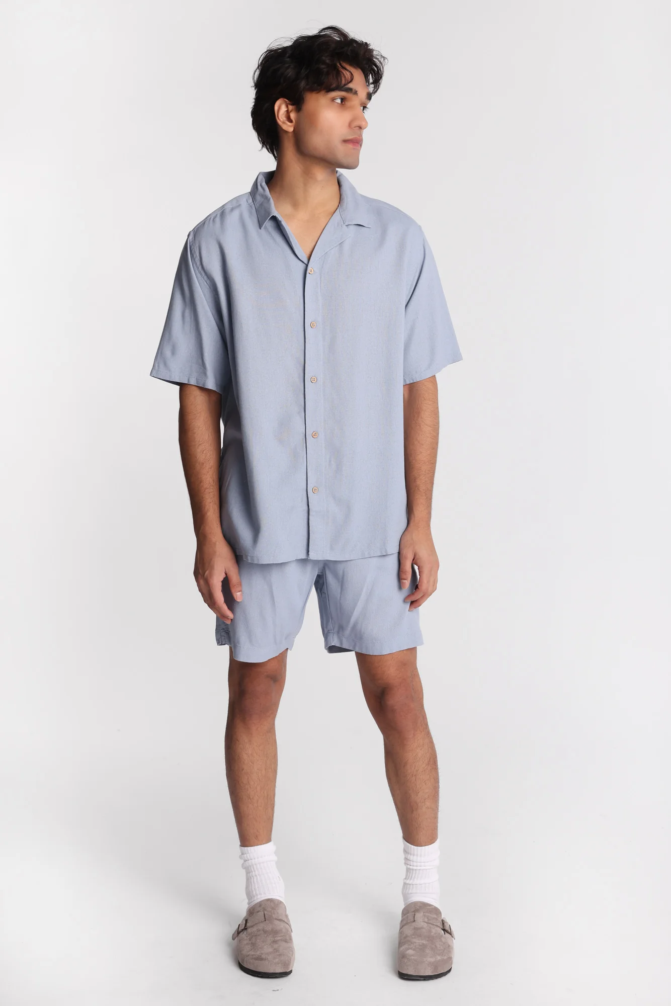 Linen-Blend Button-Up Shirt - Image 21