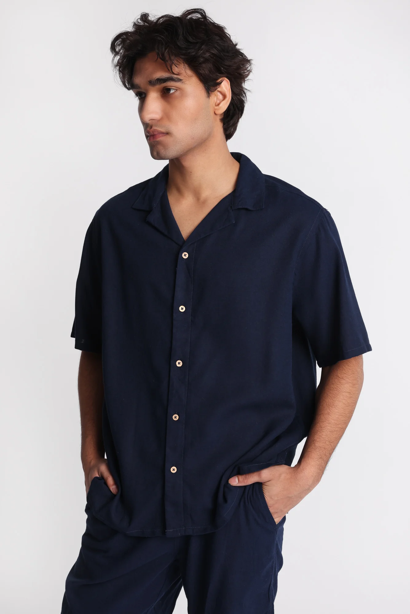 Linen-Blend Button-Up Shirt - Image 22