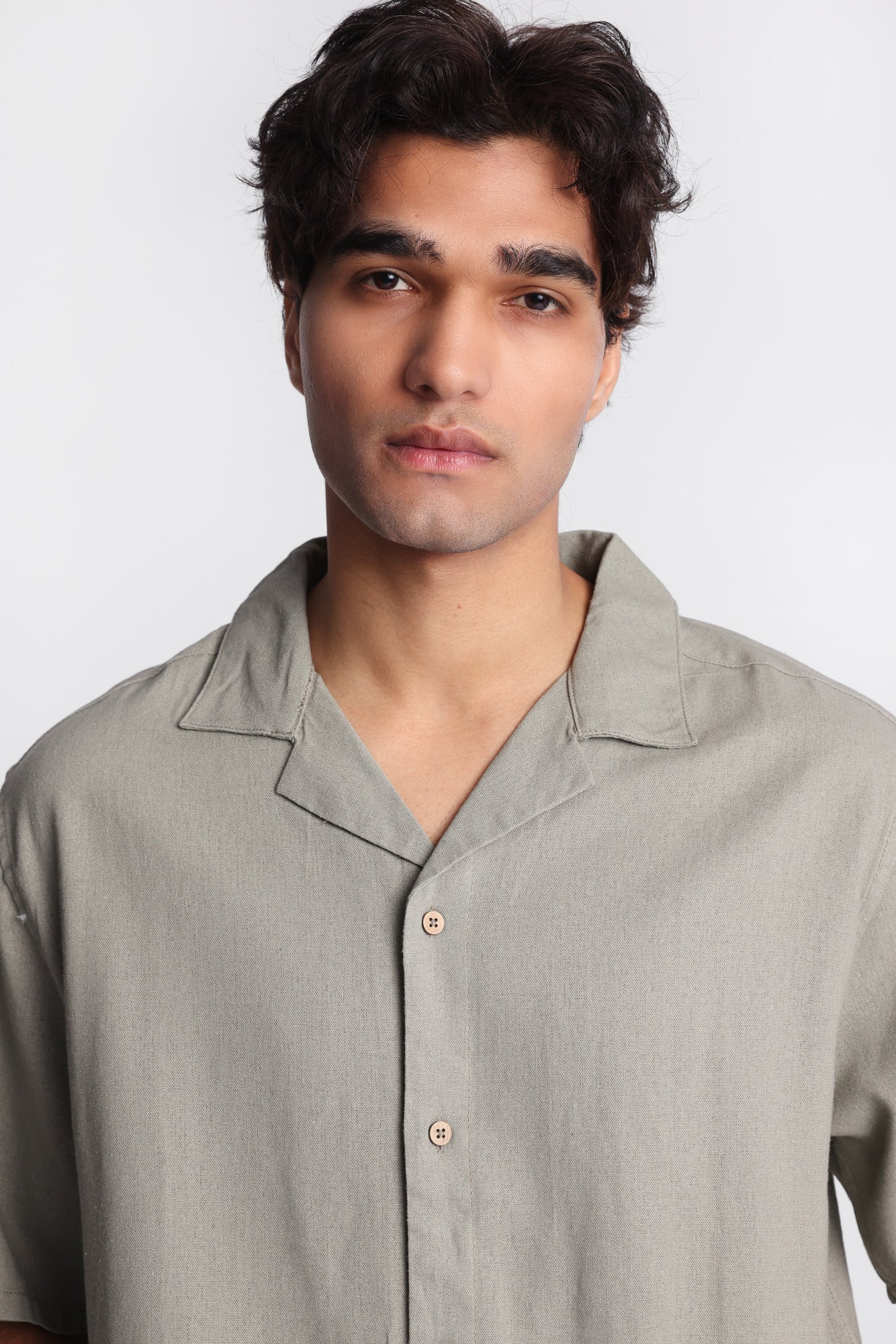 Linen-Blend Button-Up Shirt - Image 27