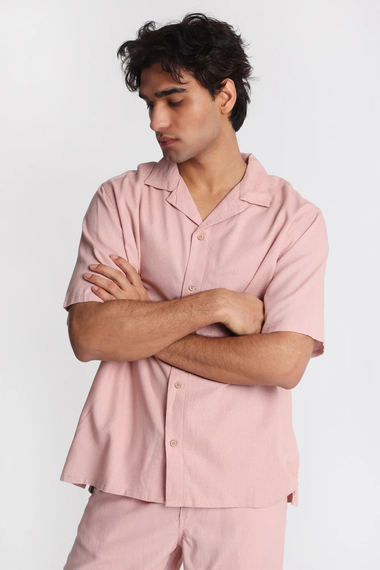 Linen-Blend Button-Up Shirt - Image 30