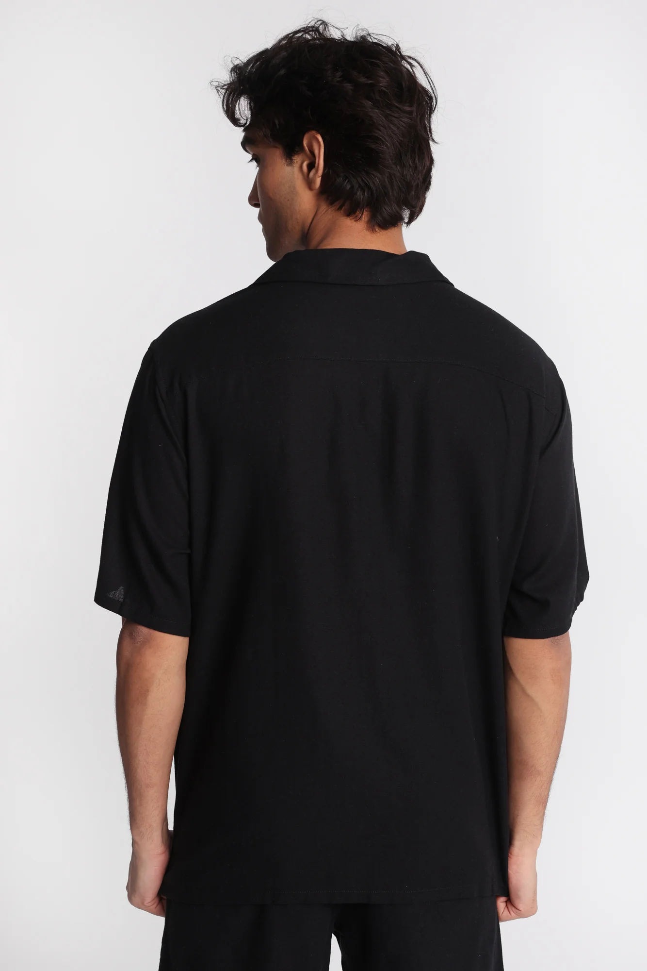 Linen-Blend Button-Up Shirt - Image 4