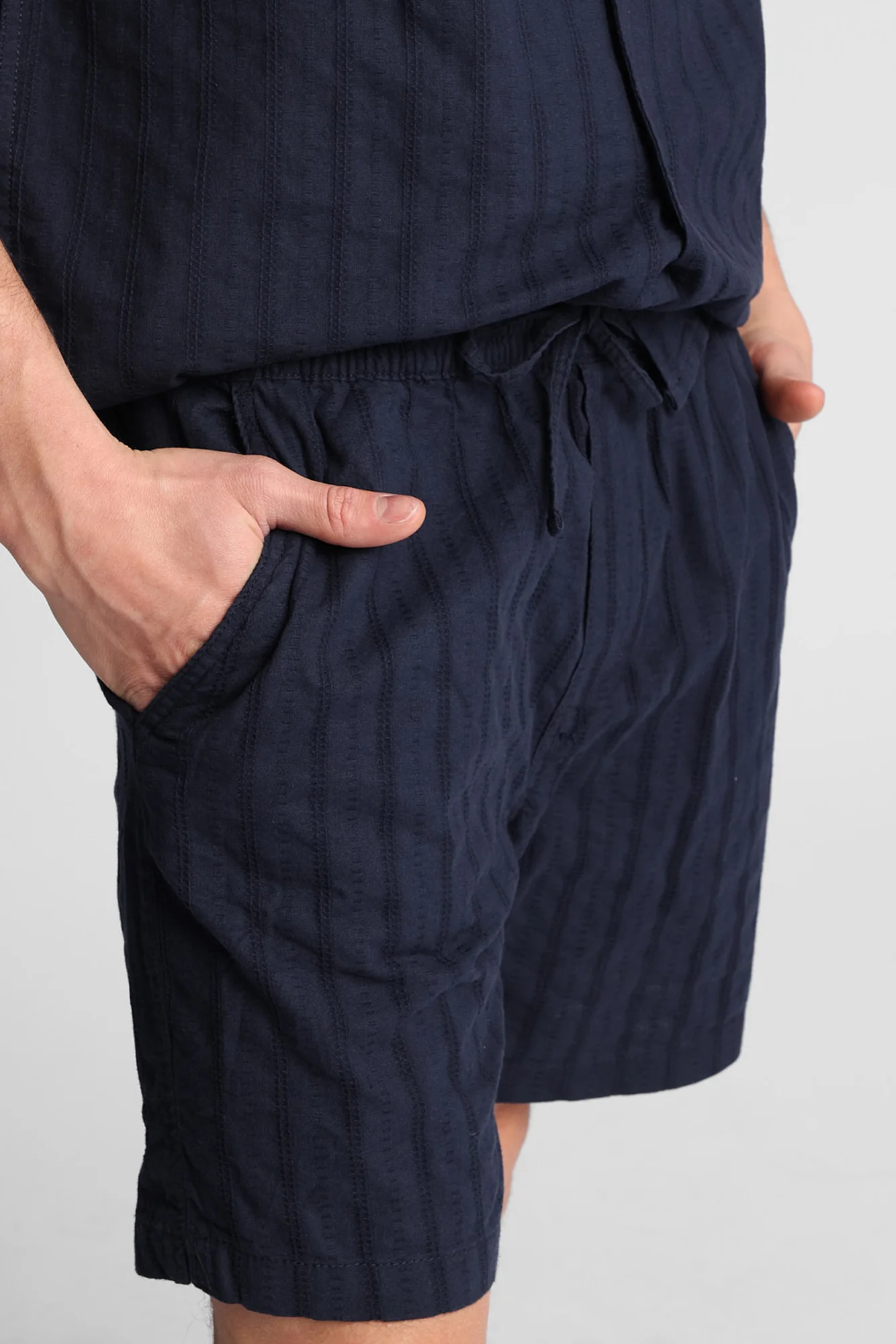 Textured Striped Shorts - Image 11