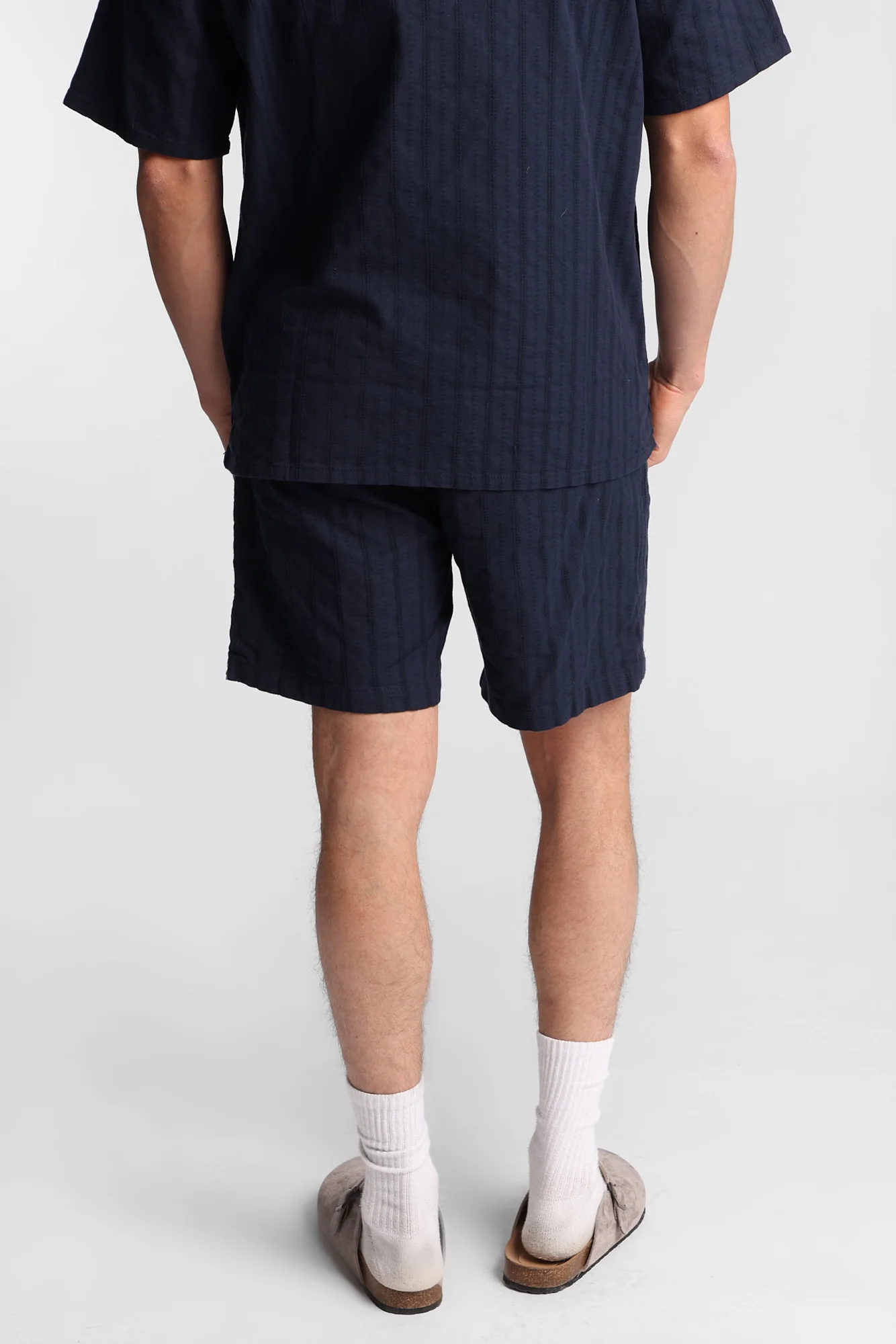 Textured Striped Shorts - Image 12