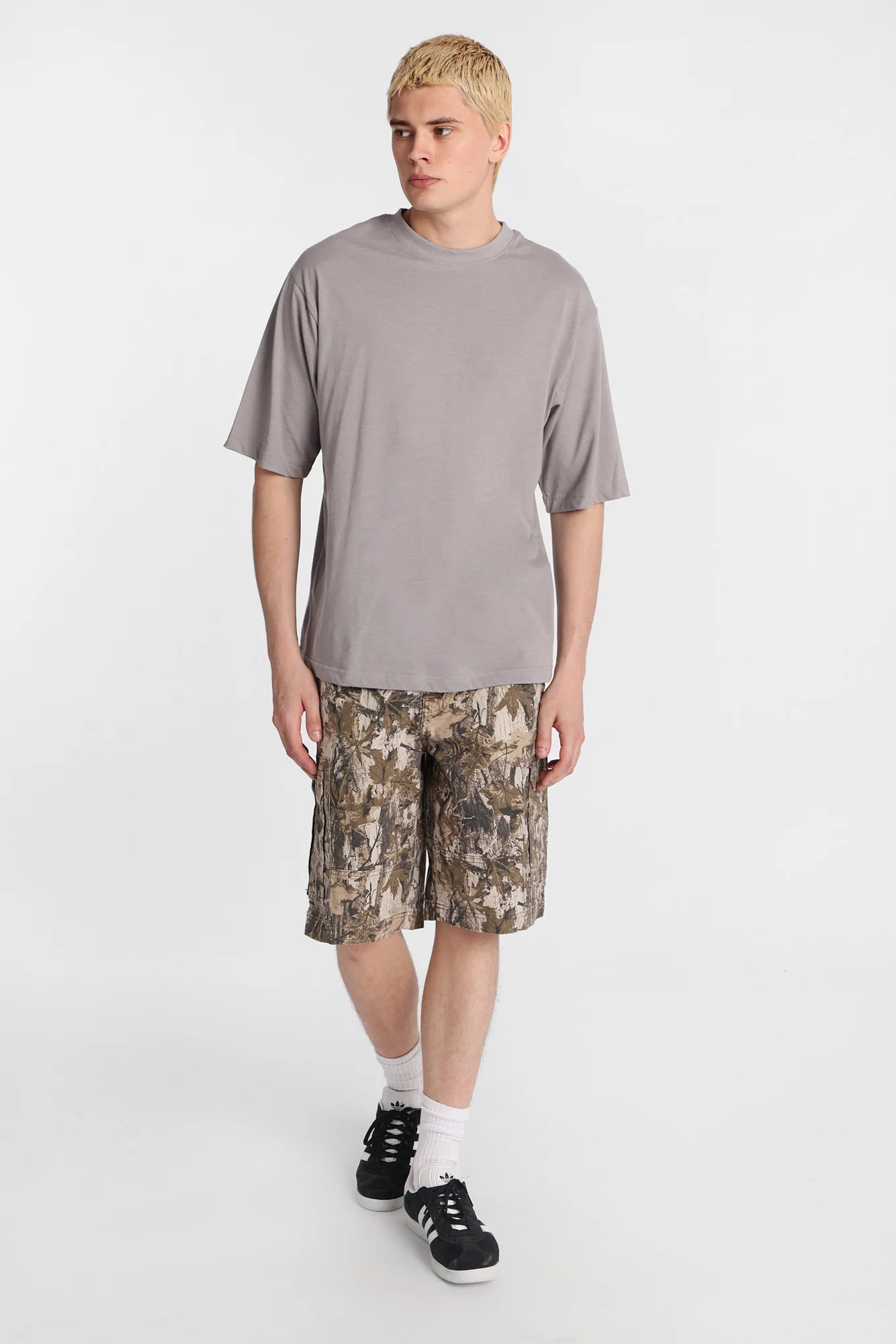 Camouflage Cargo Twill Shorts - Image 5