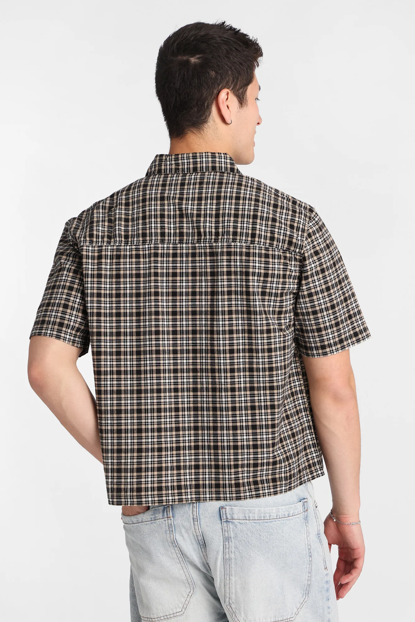 Chemise à carreaux brodé boule de billiard 7 - Image 3