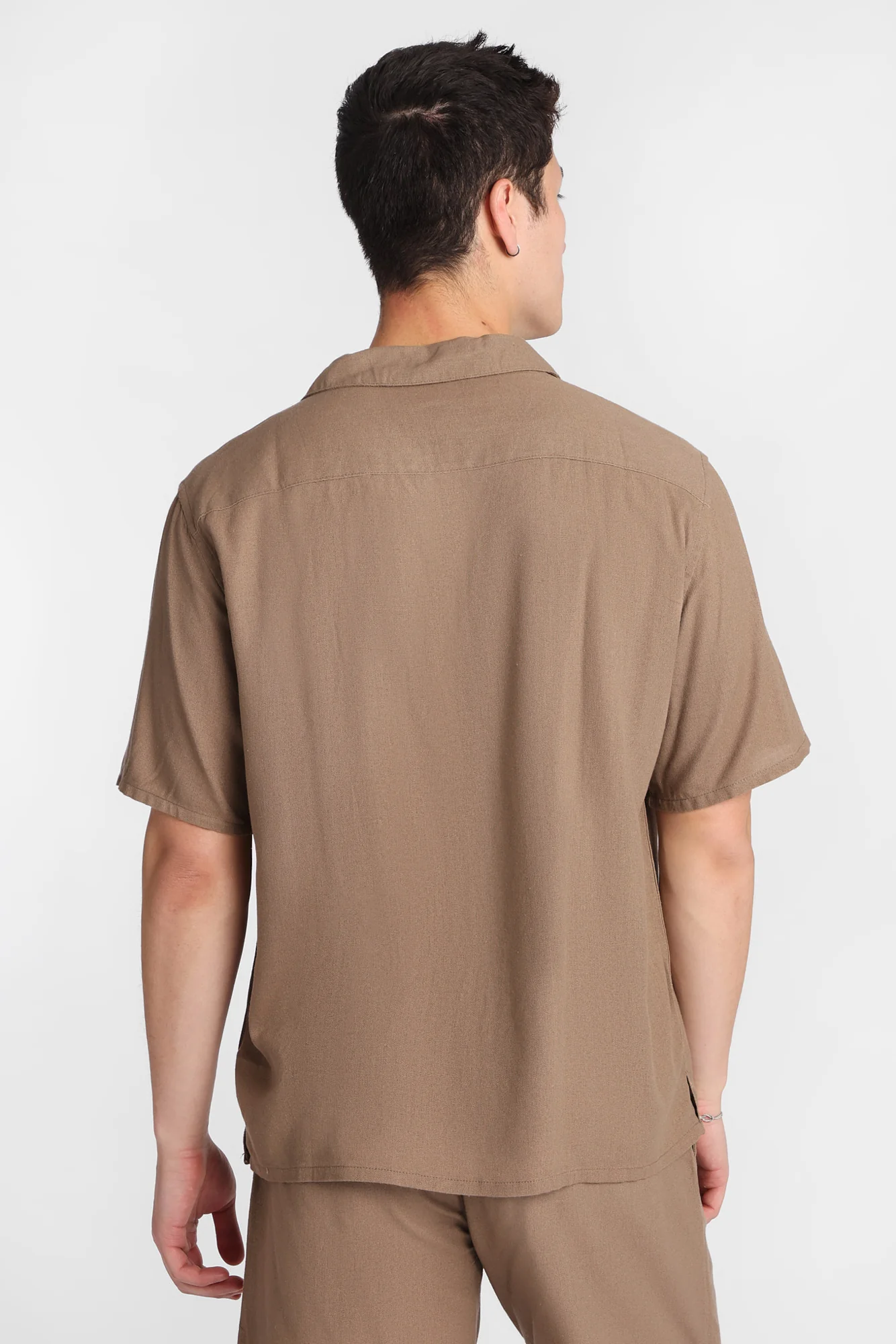 Chemise boutonnée en mélange de lin - Image 7