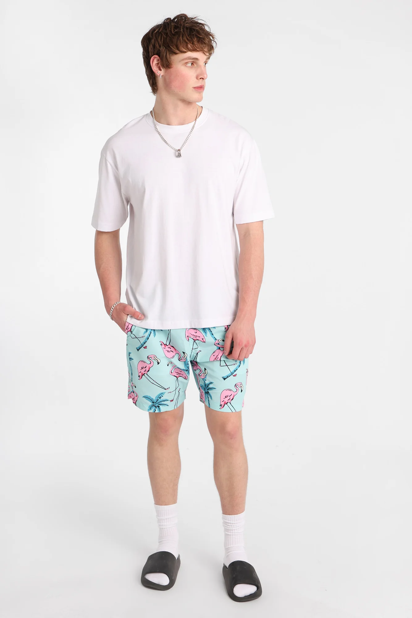 Flamingo Swim Shorts 7" - Image 5