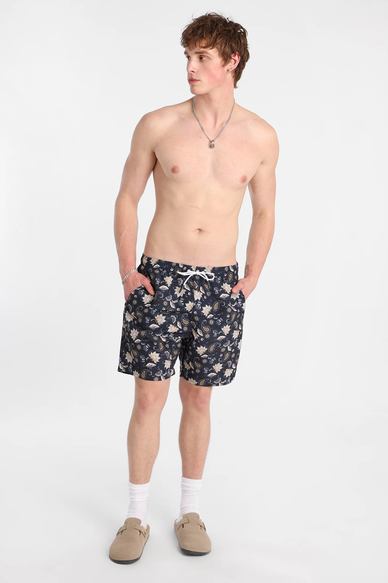 Paisley Swim Shorts 7" - Image 4