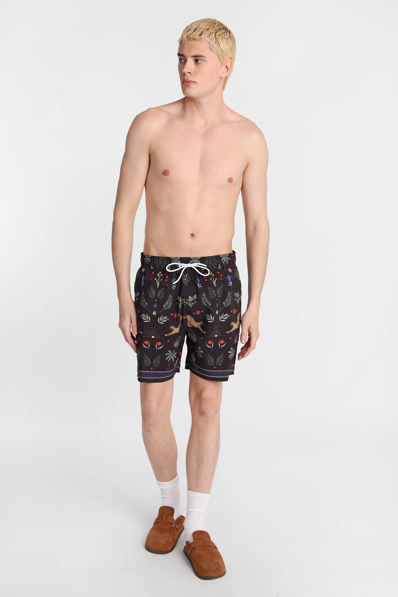 Jungle Print 5.5" Swim Shorts - Image 4