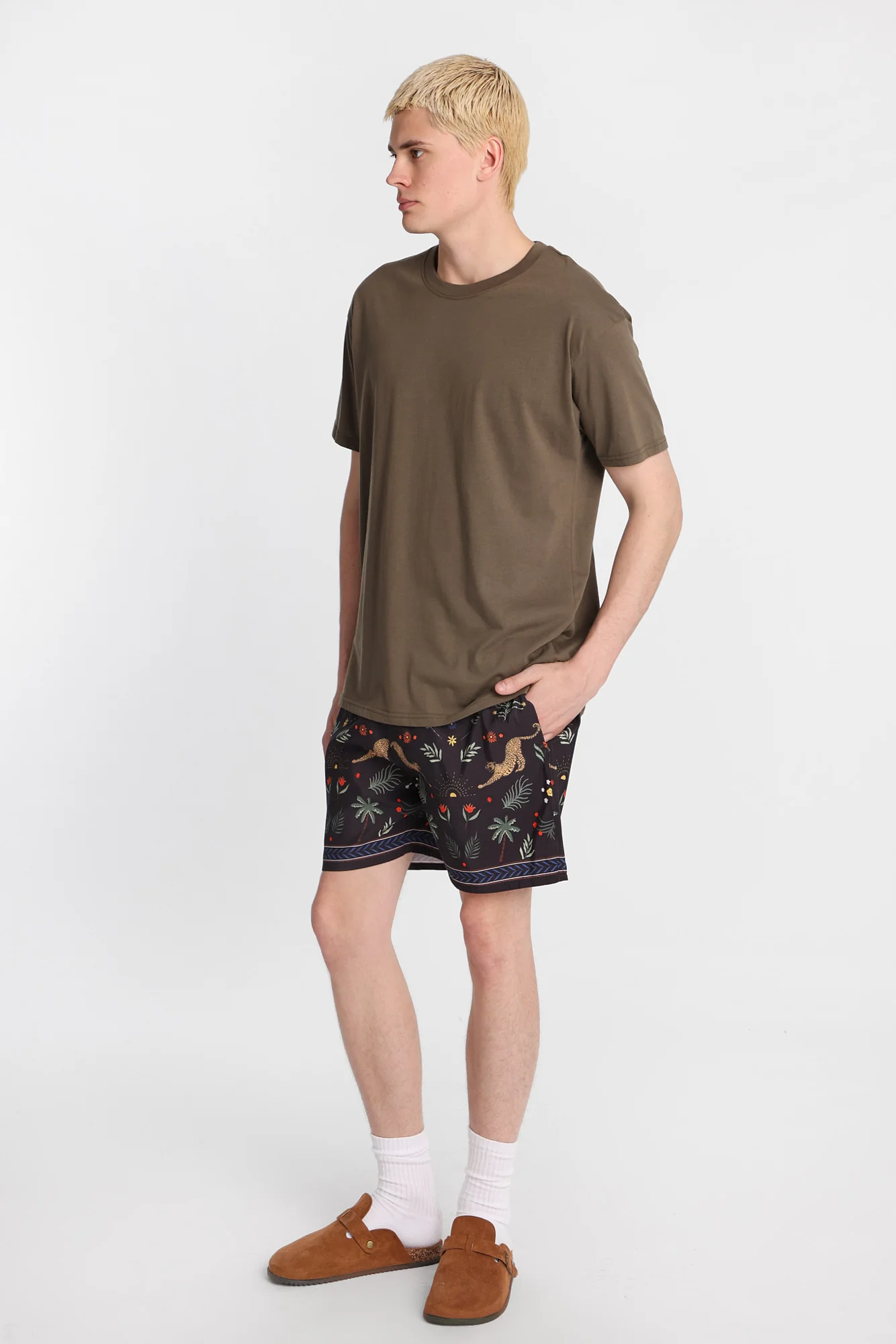 Jungle Print 5.5" Swim Shorts - Image 5