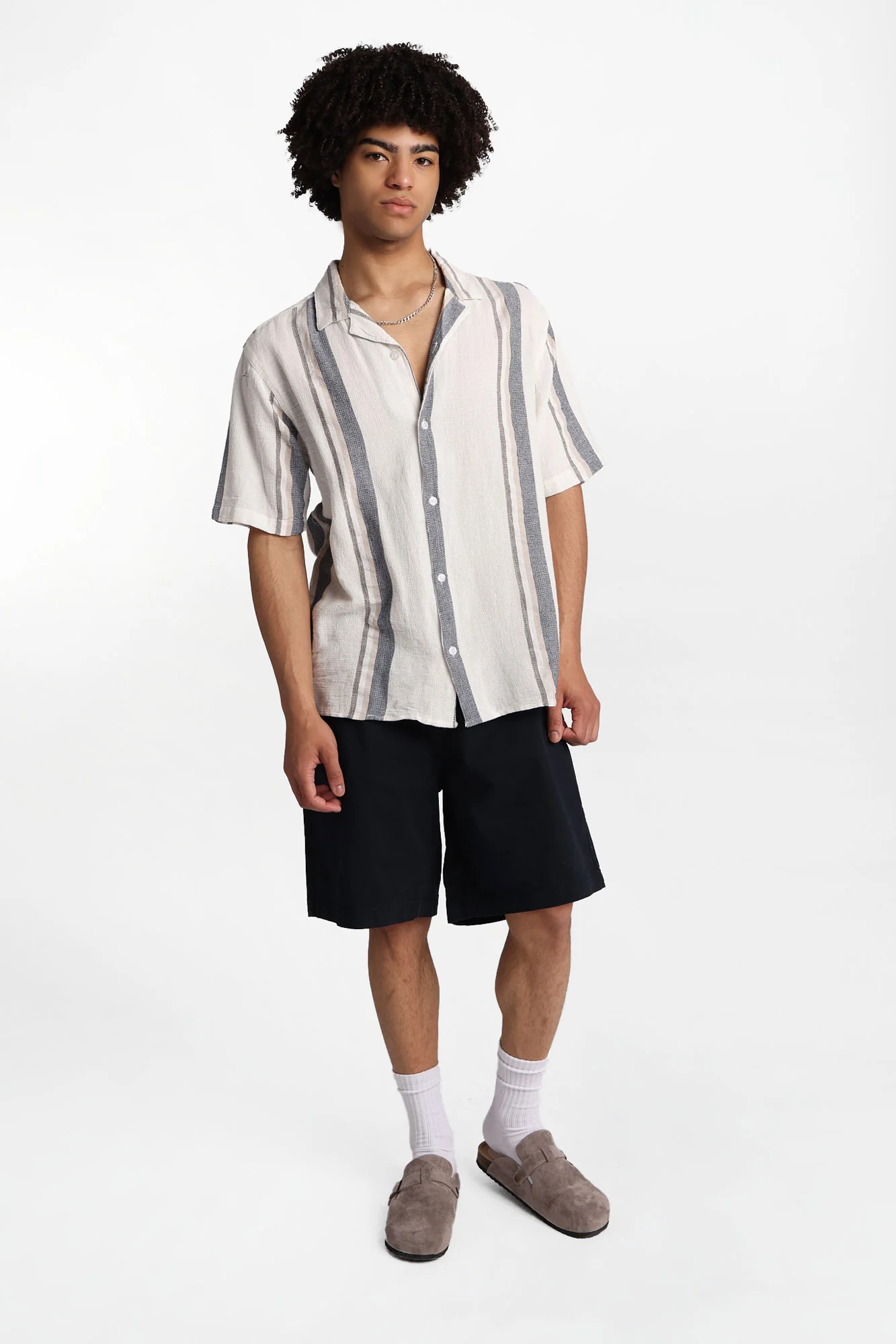 Short en sergé coupe ample - Image 13