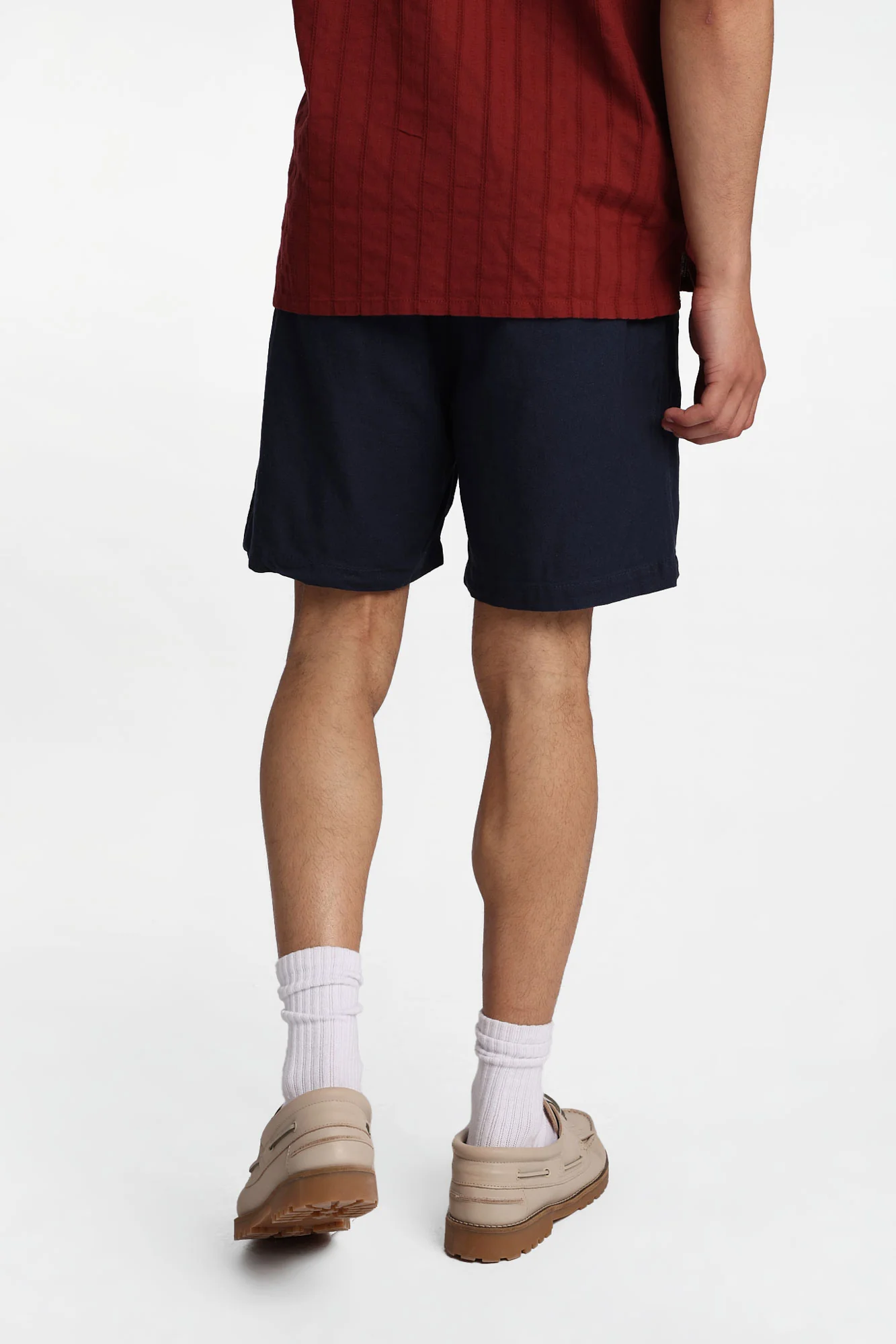 Linen-Blend Mélange Shorts - Image 15