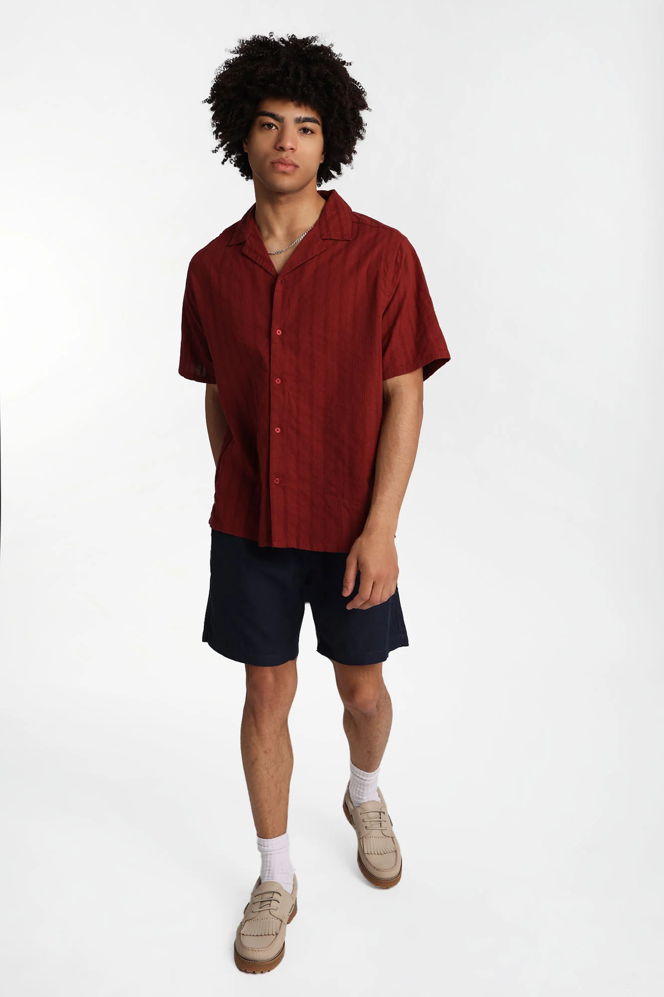 Linen-Blend Mélange Shorts - Image 16