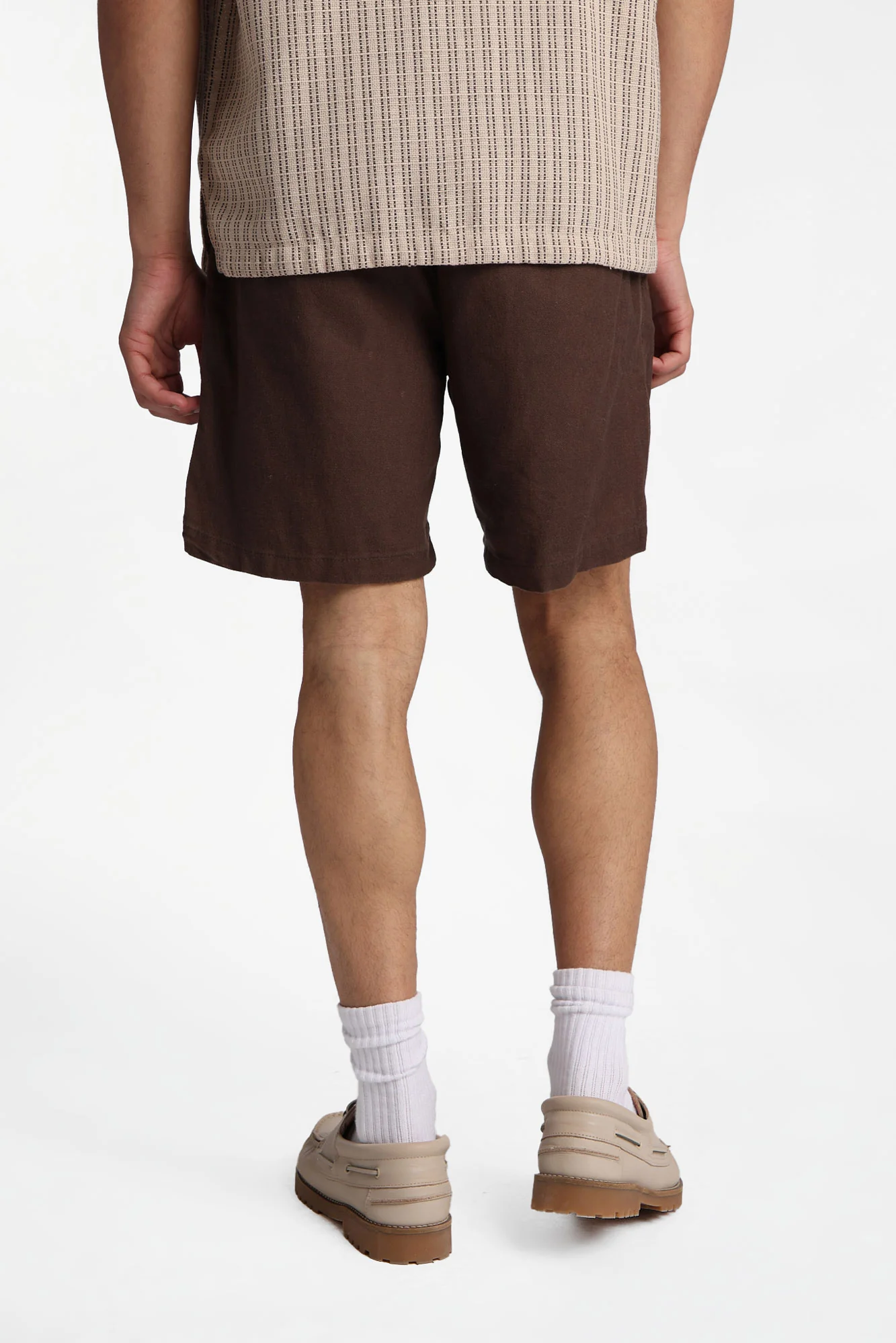 Linen-Blend Mélange Shorts - Image 8