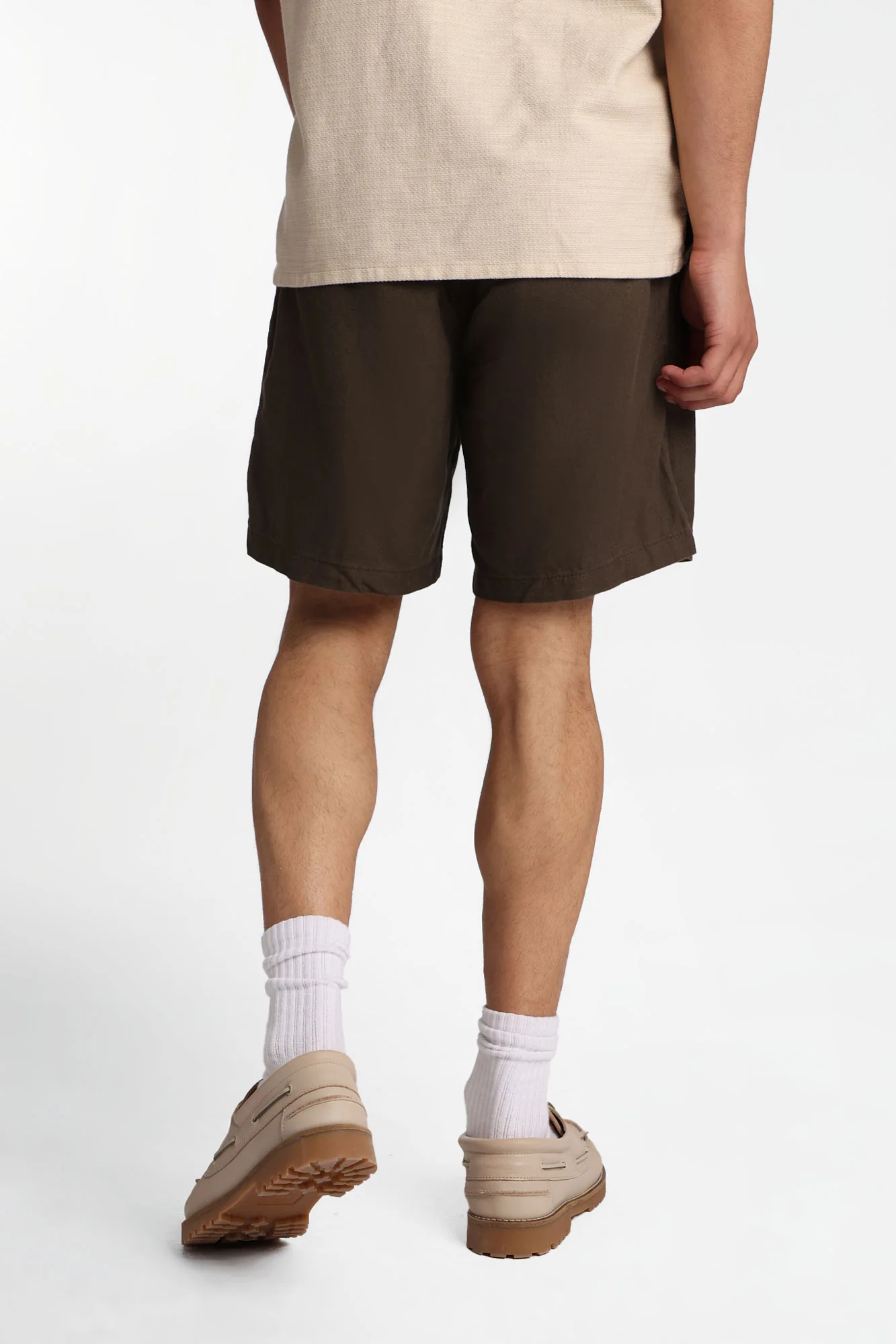 Short texturé en mélange de lin - Image 11