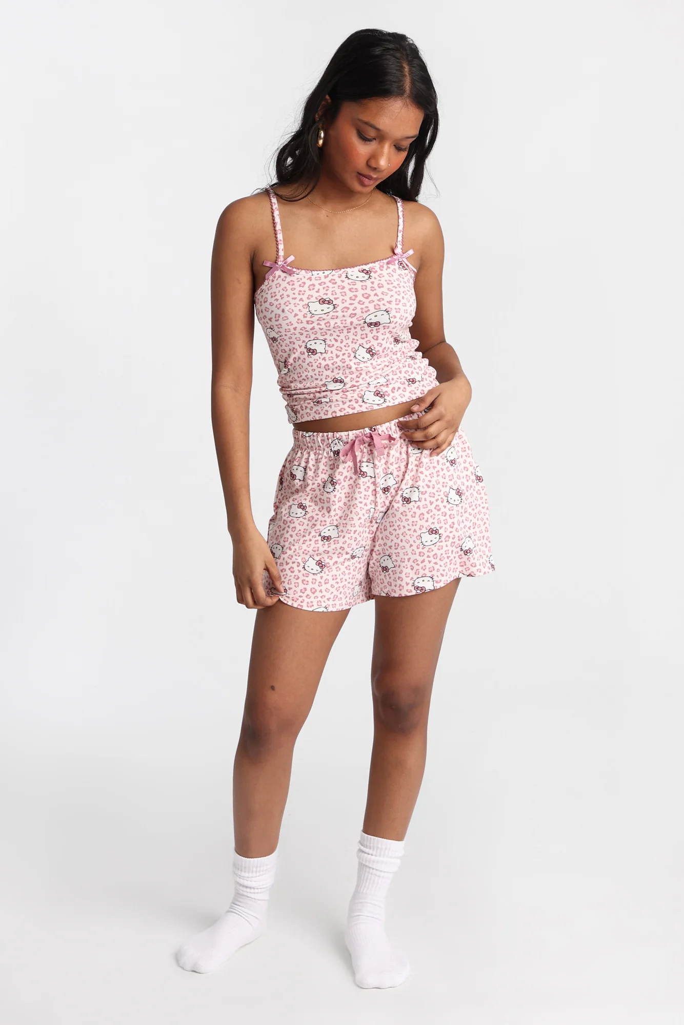 Hello Kitty Leopard Pajama Camisole & Shorts 2-Piece Set - Image 5