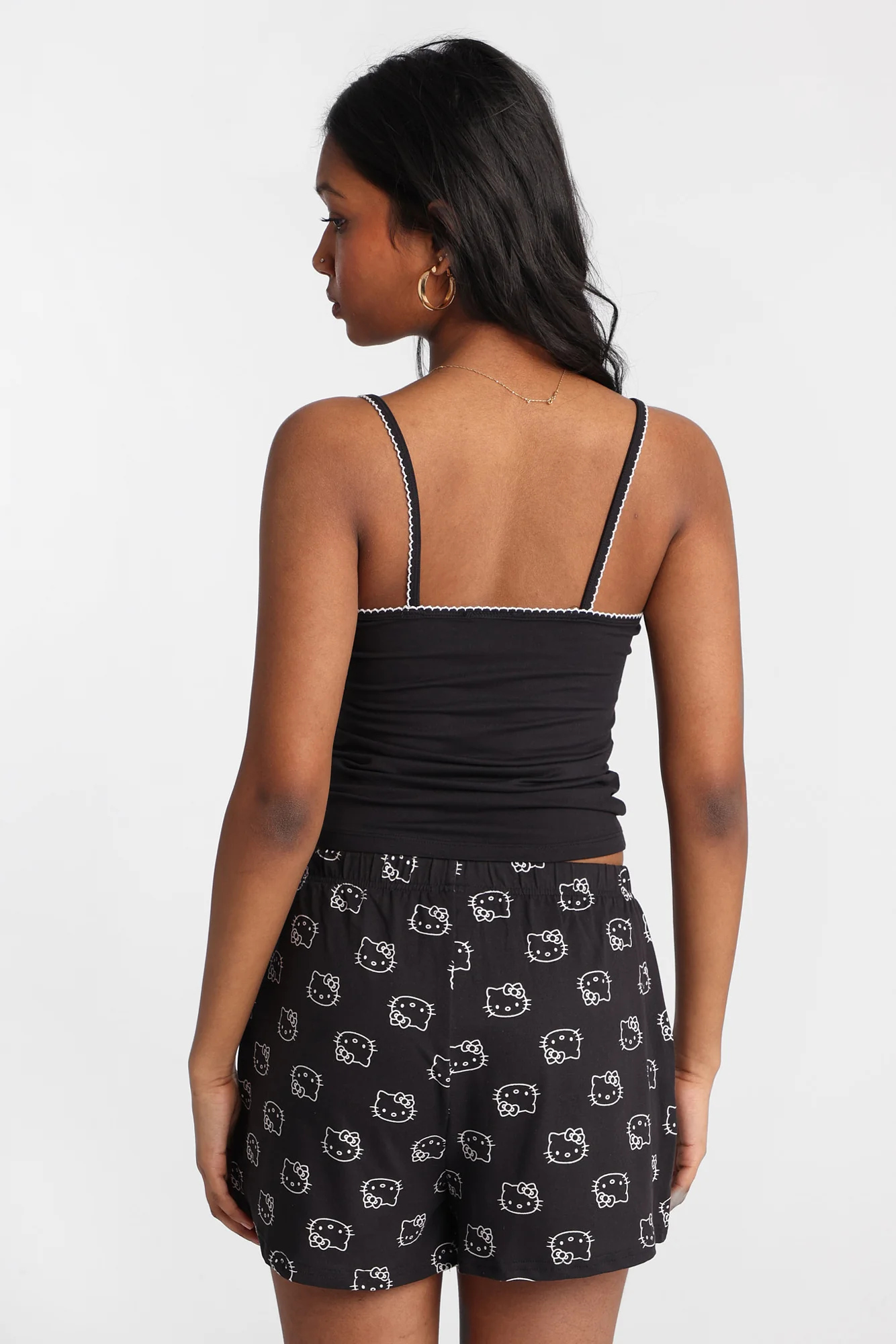 Ensemble camisole et short pyjama imprimé cerises Hello Kitty - Image 2