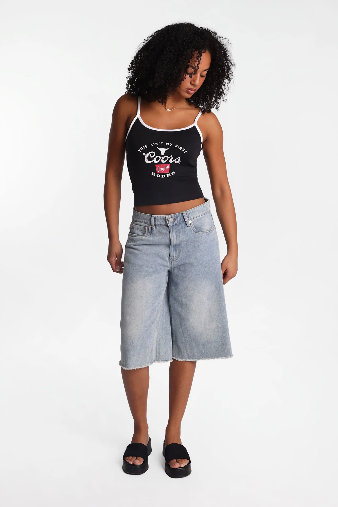 Coors Rodeo Rhinestones Applique Graphic Camisole - Image 4