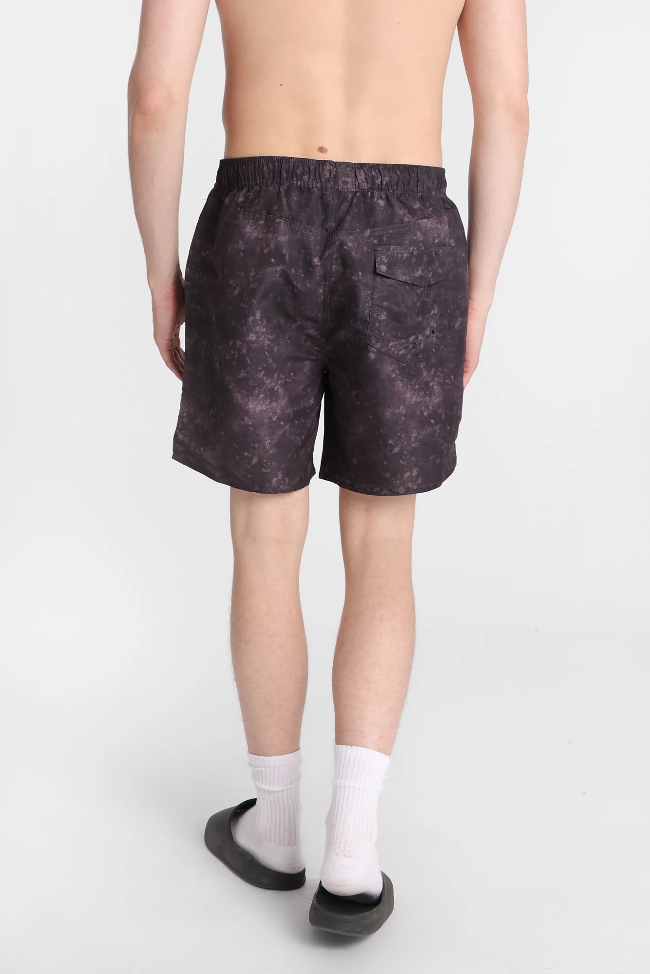 Zoo York Black Tie-Dye Swim Shorts 7" - Image 3