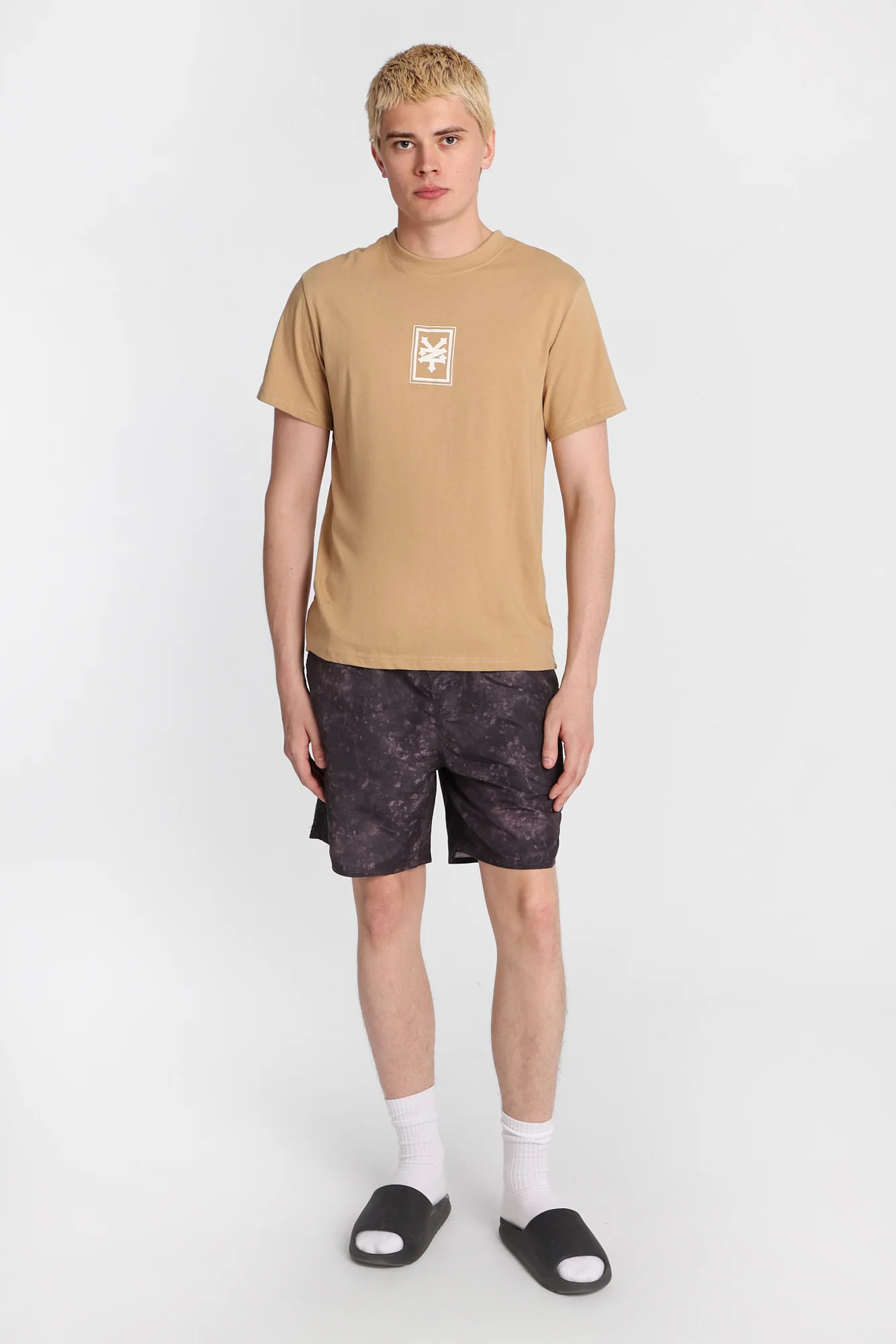 Zoo York Black Tie-Dye Swim Shorts 7" - Image 5