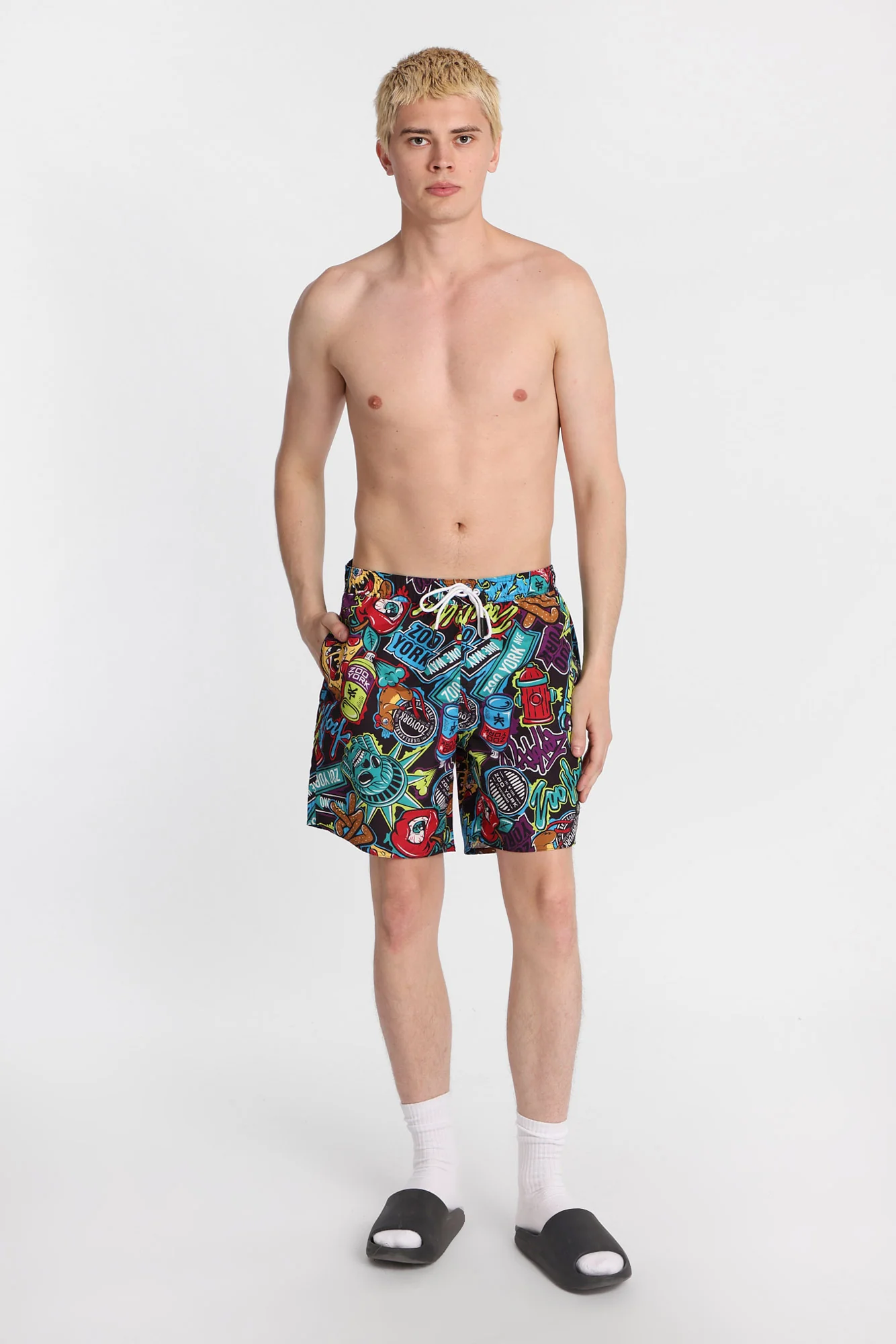Zoo York NYC Graffiti Swim Shorts 7" - Image 4