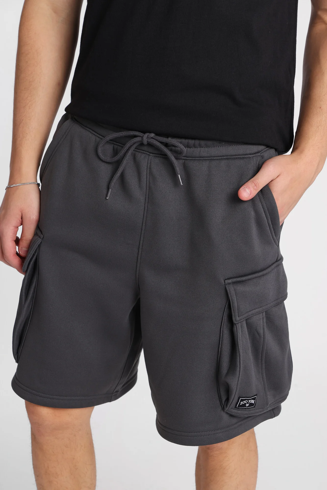 Zoo York Fleece Cargo Shorts - Image 3