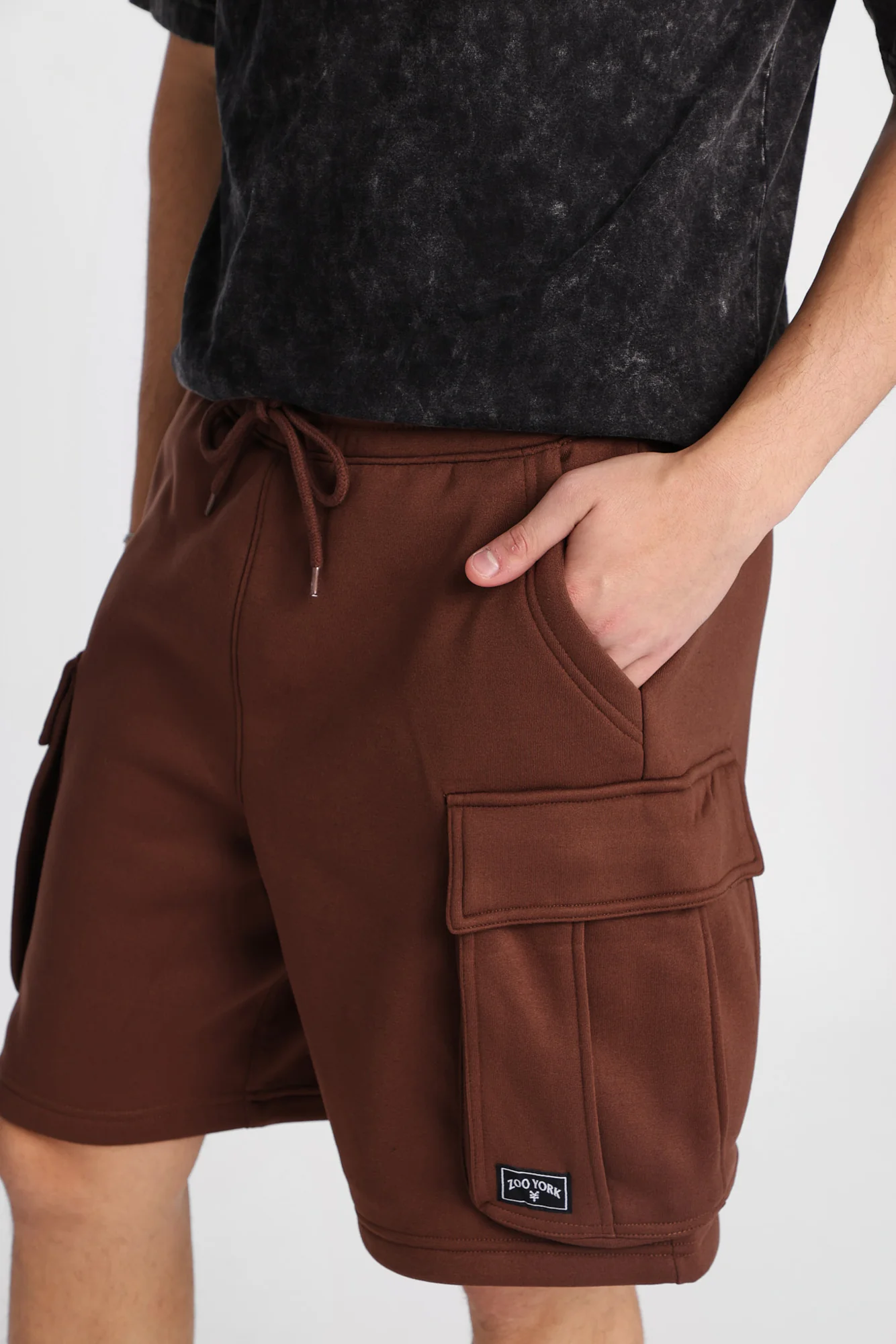 Zoo York Fleece Cargo Shorts - Image 8