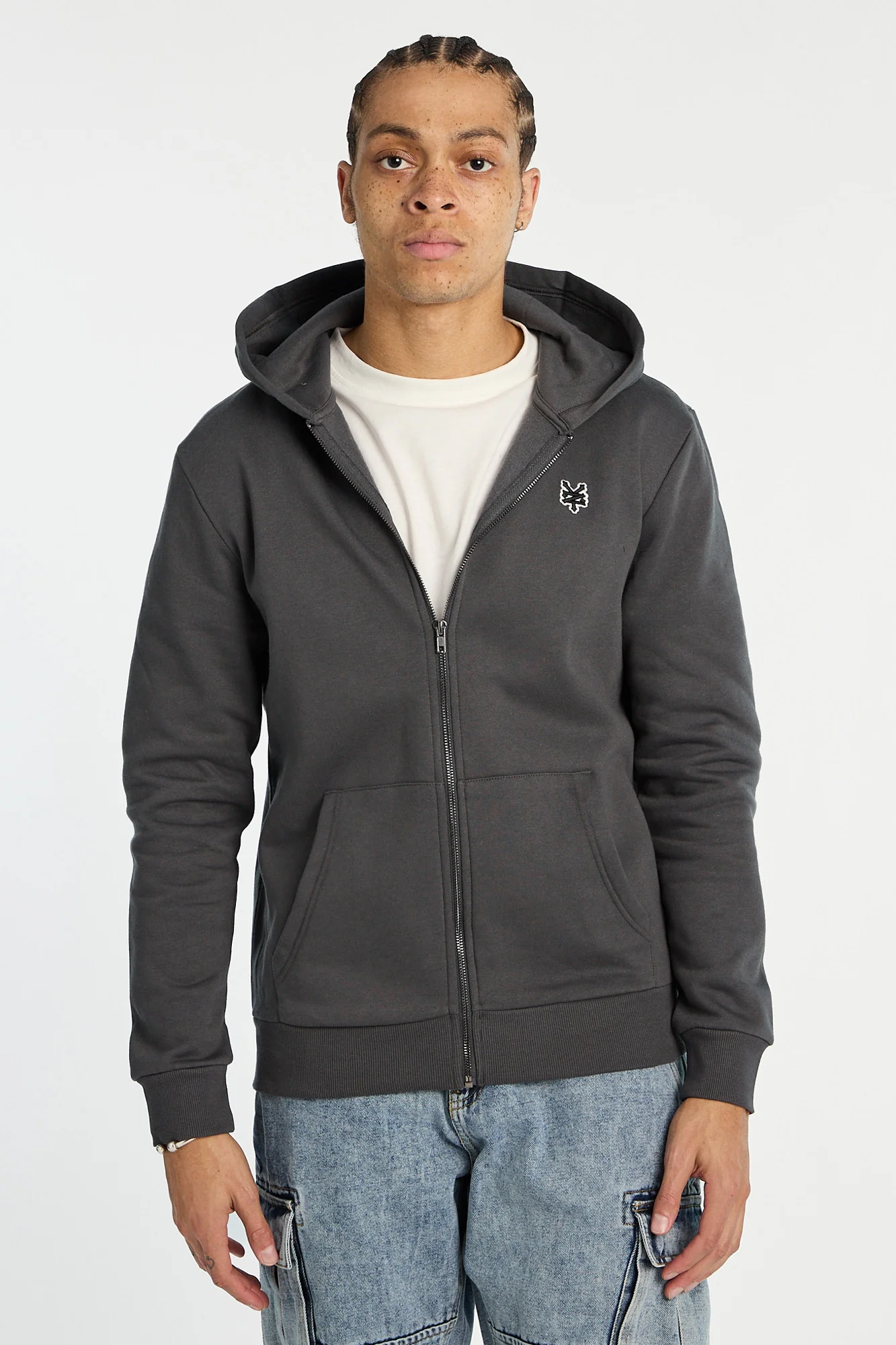Zoo York Mens Solid Zip-Up Hoodie - Image 10