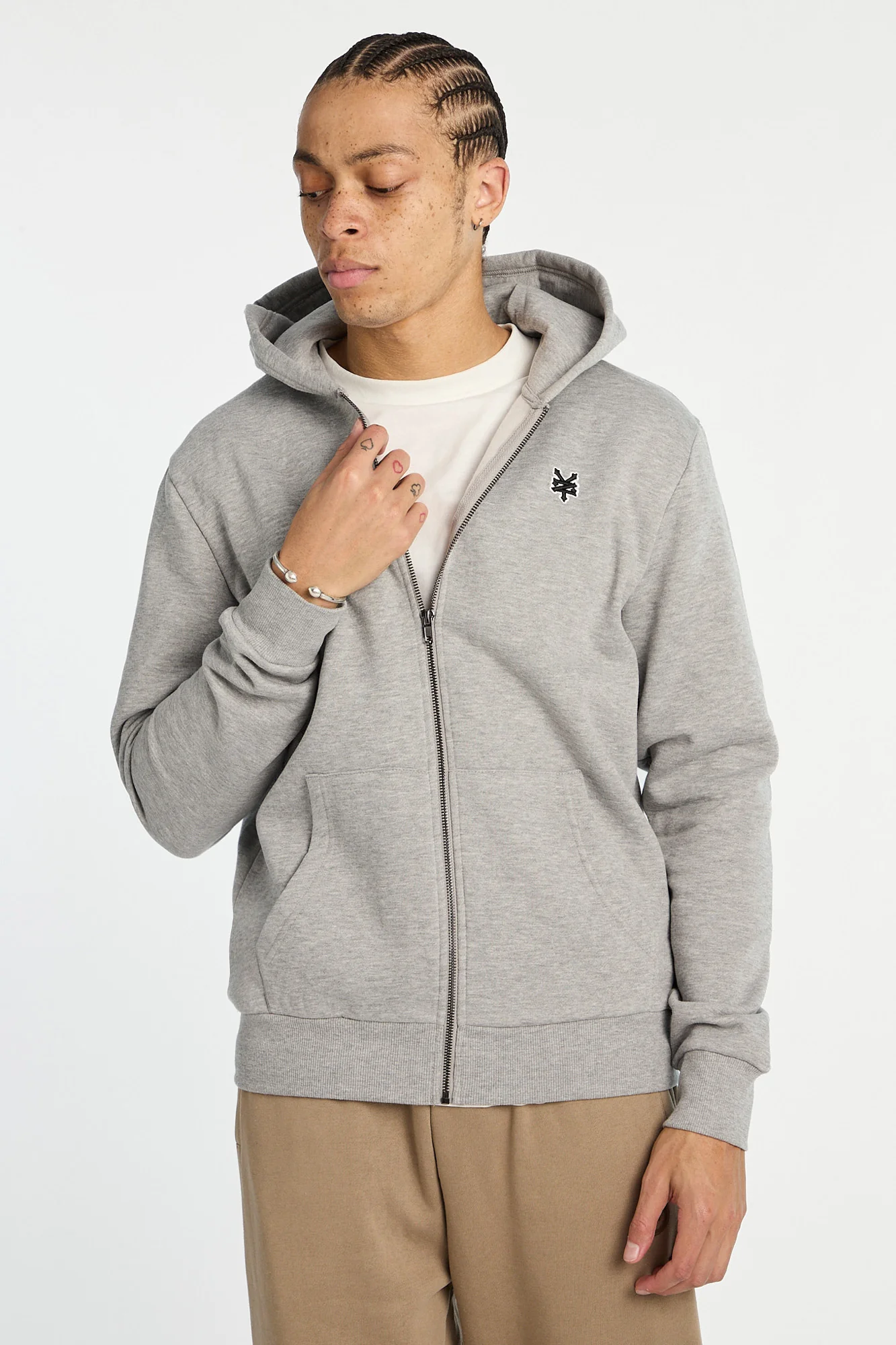 Zoo York Mens Solid Zip-Up Hoodie - Image 6