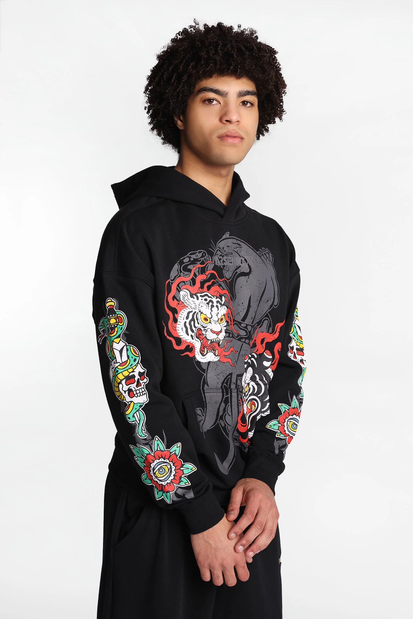 Arsenic Leopard, Eagle & Tiger Hoodie - Image 2