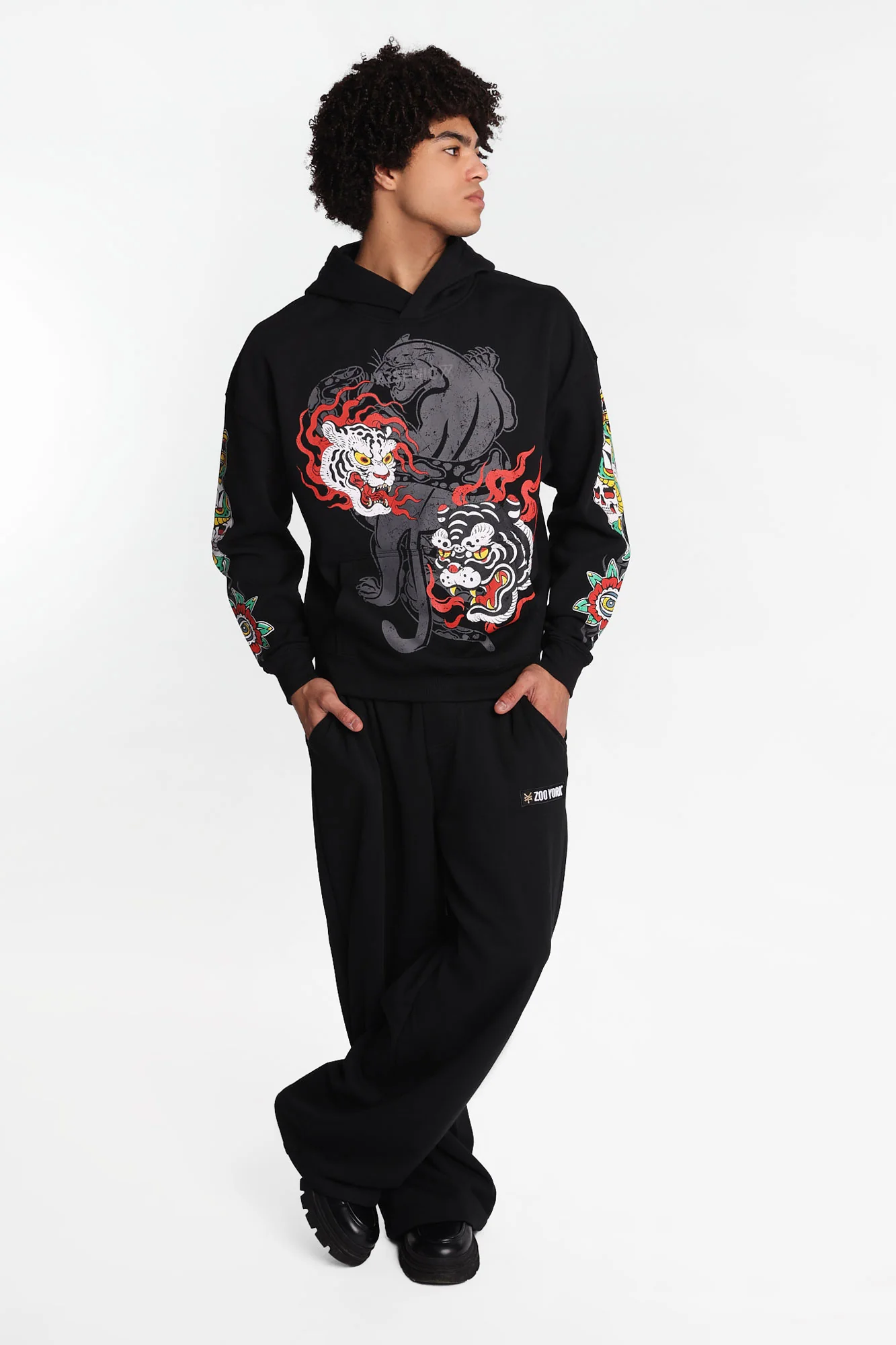 Arsenic Leopard, Eagle & Tiger Hoodie - Image 6