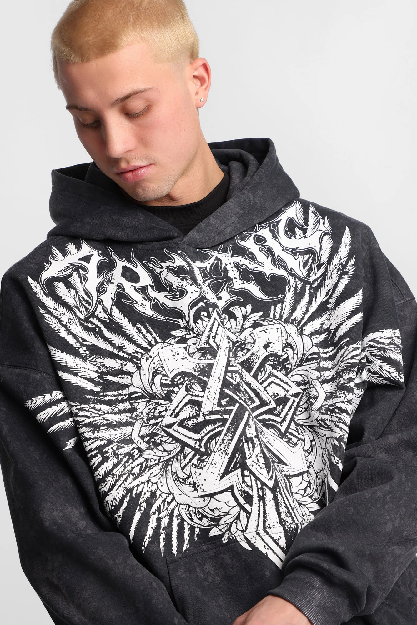 Arsenic Graphic Washed Hoodie - Image 2