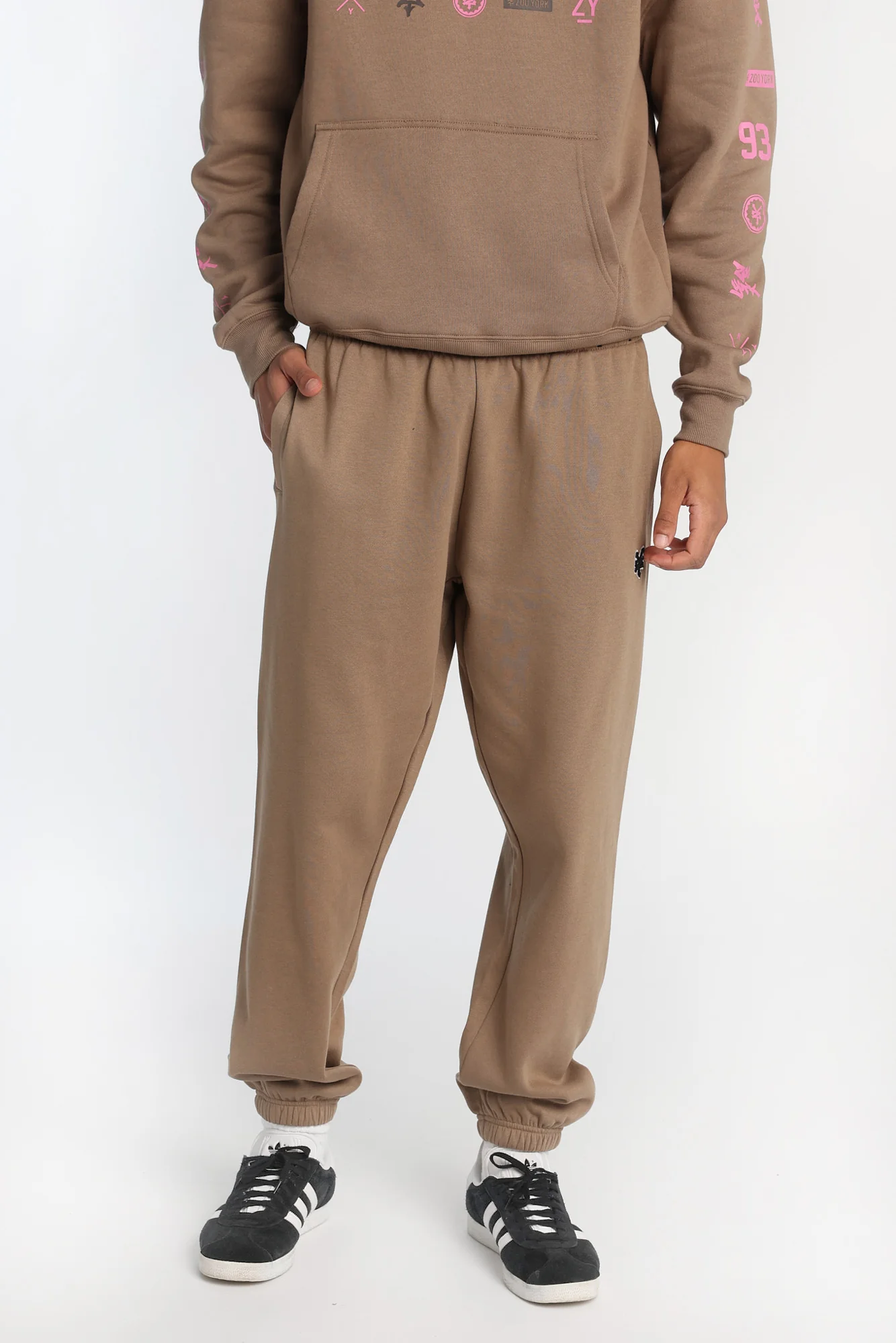 Jogger en molleton logo brodé Zoo York