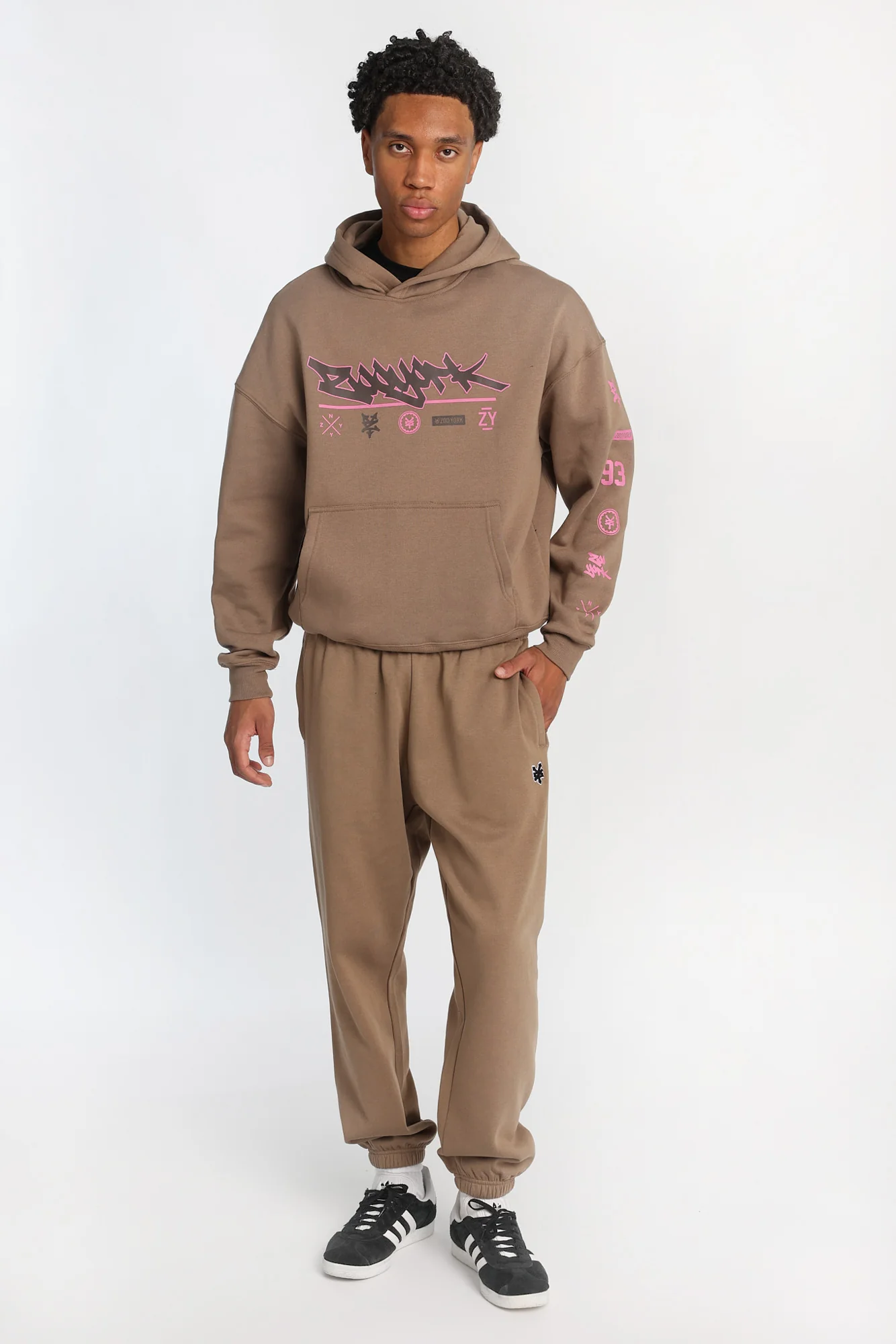 Jogger en molleton logo brodé Zoo York - Image 16