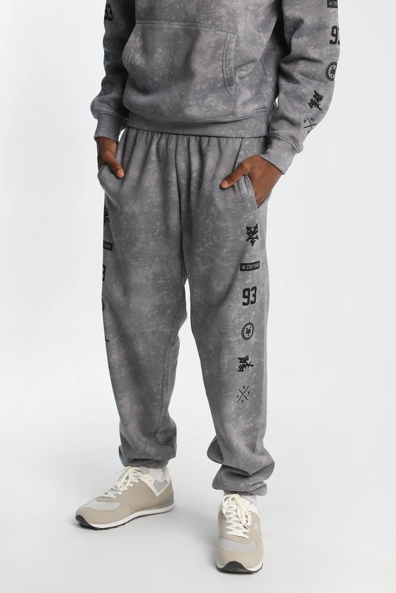 Zoo York Allover Washed Printed Sweatpants - Image 5