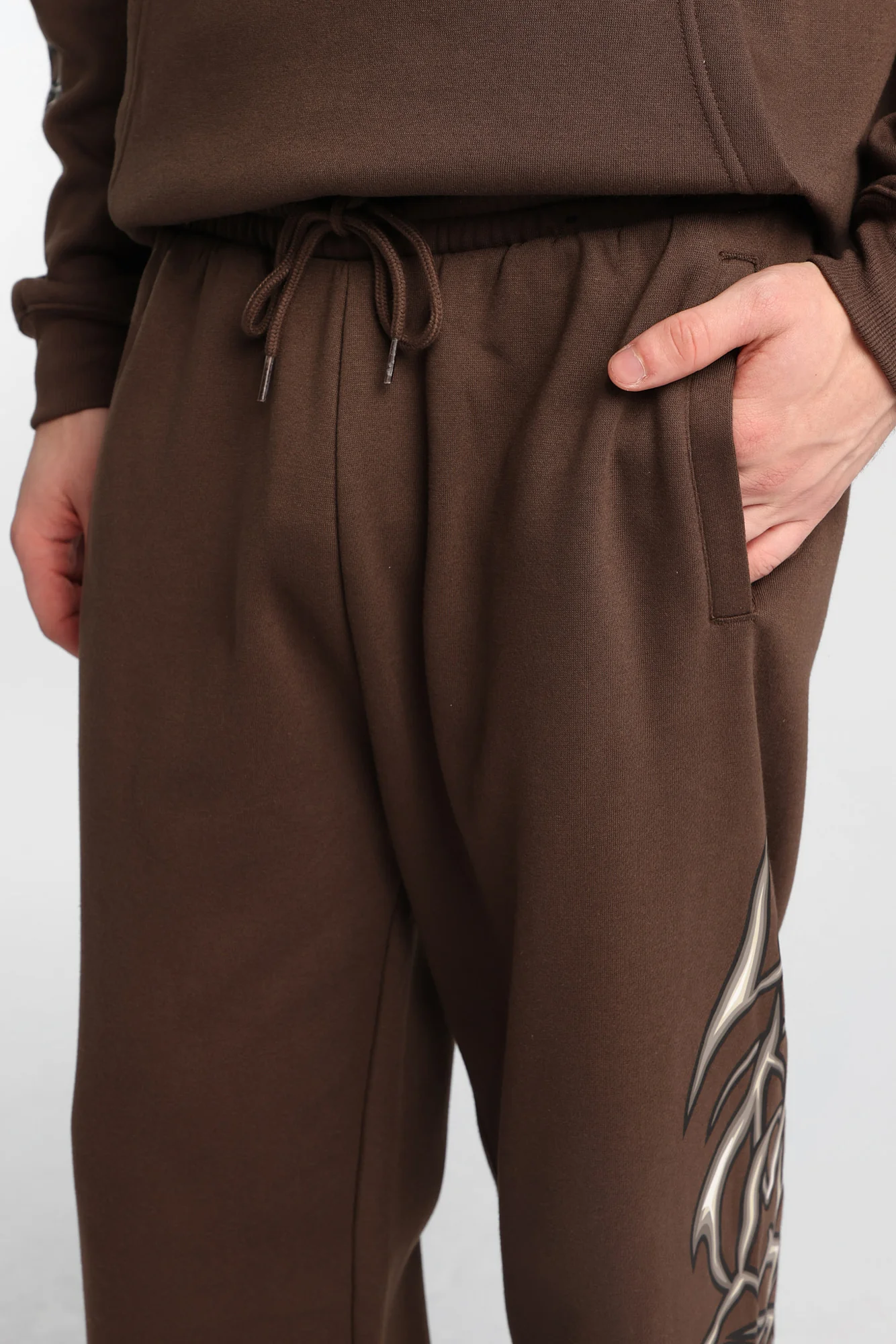 Jogger en molleton à jambe droite imprimé Arsenic - Image 6