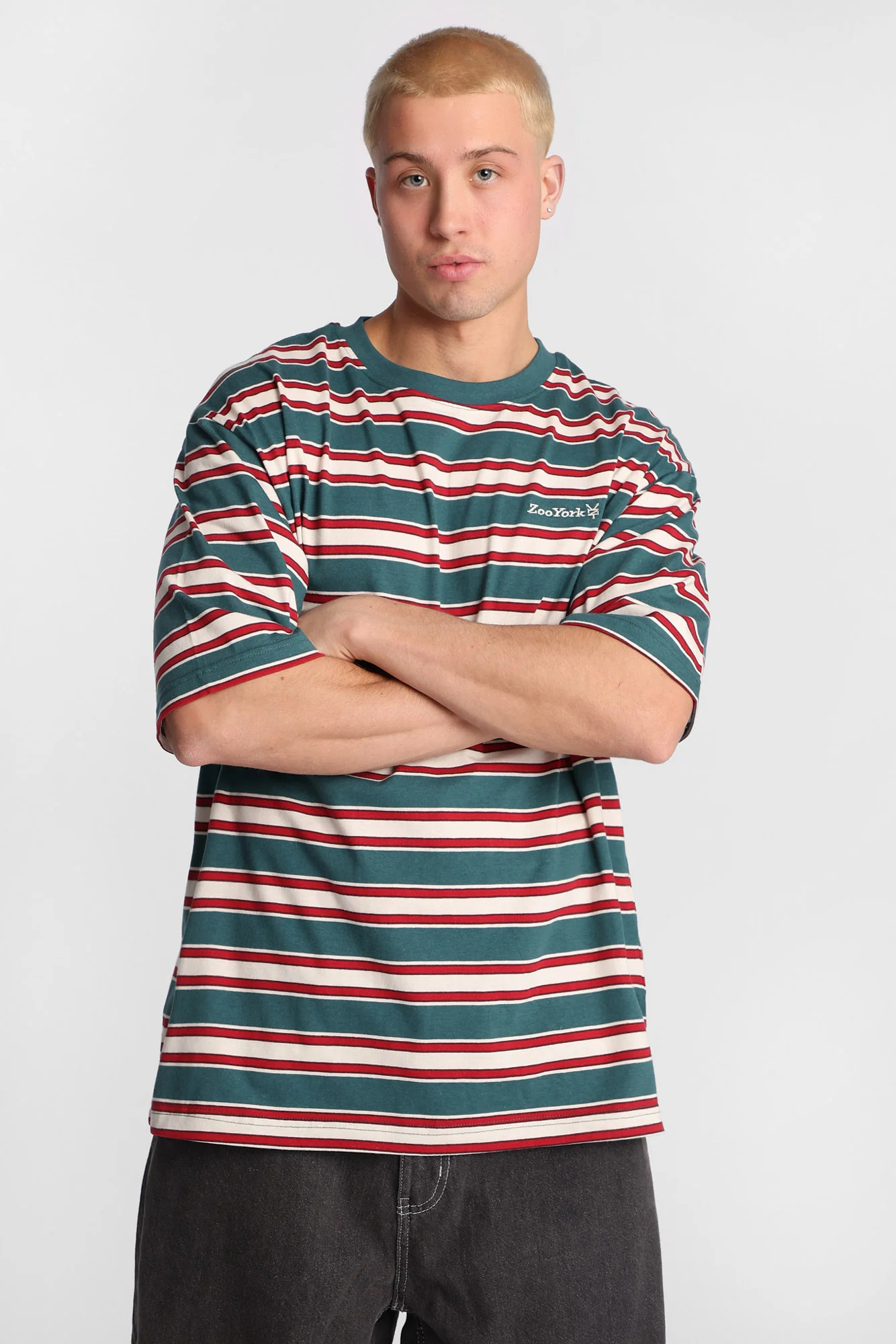 Zoo York Striped Oversized Tee - Image 5
