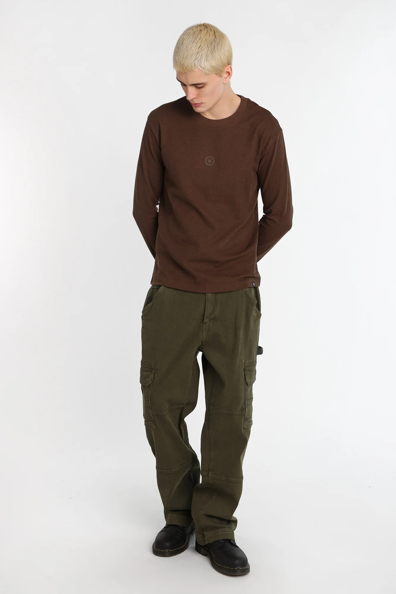 Zoo York Thermal Waffle Knit Long Sleeve Top - Image 17