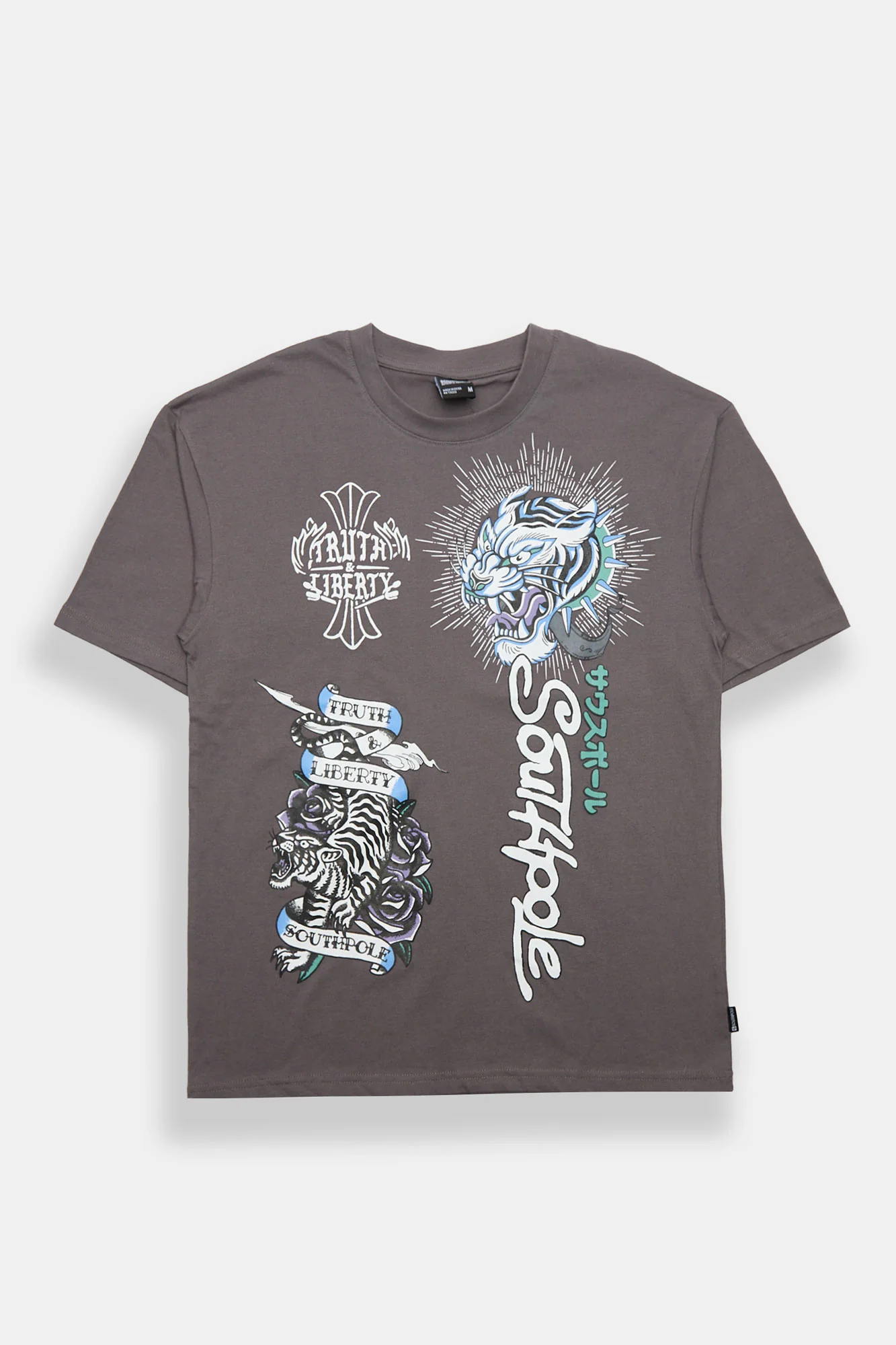 T-shirt imprimé crânes et os Southpole - Image 3