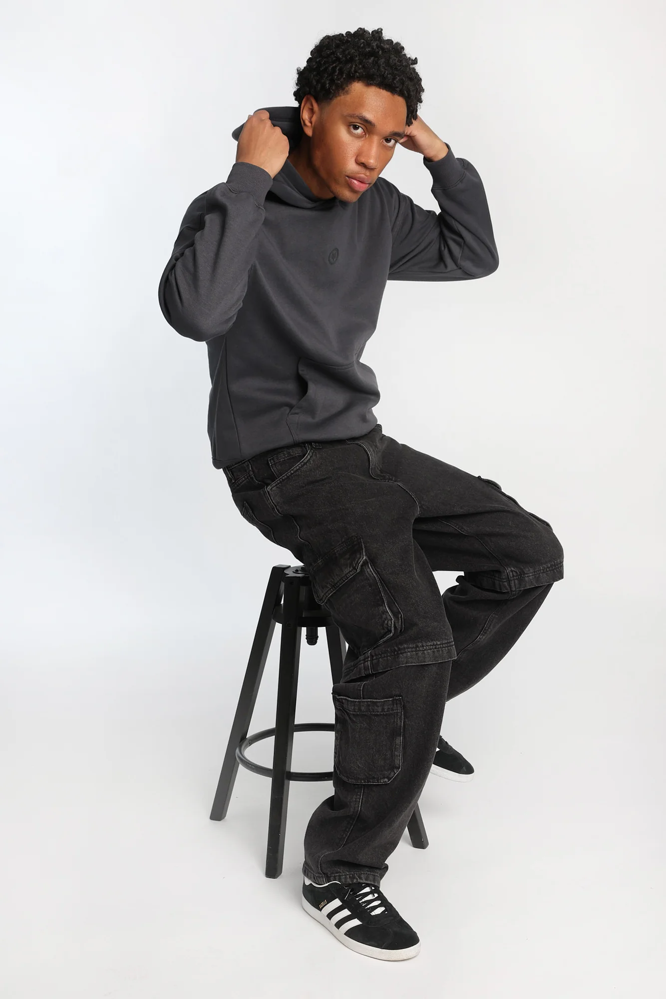 Faux Convertible Cargo Jeans - Image 6