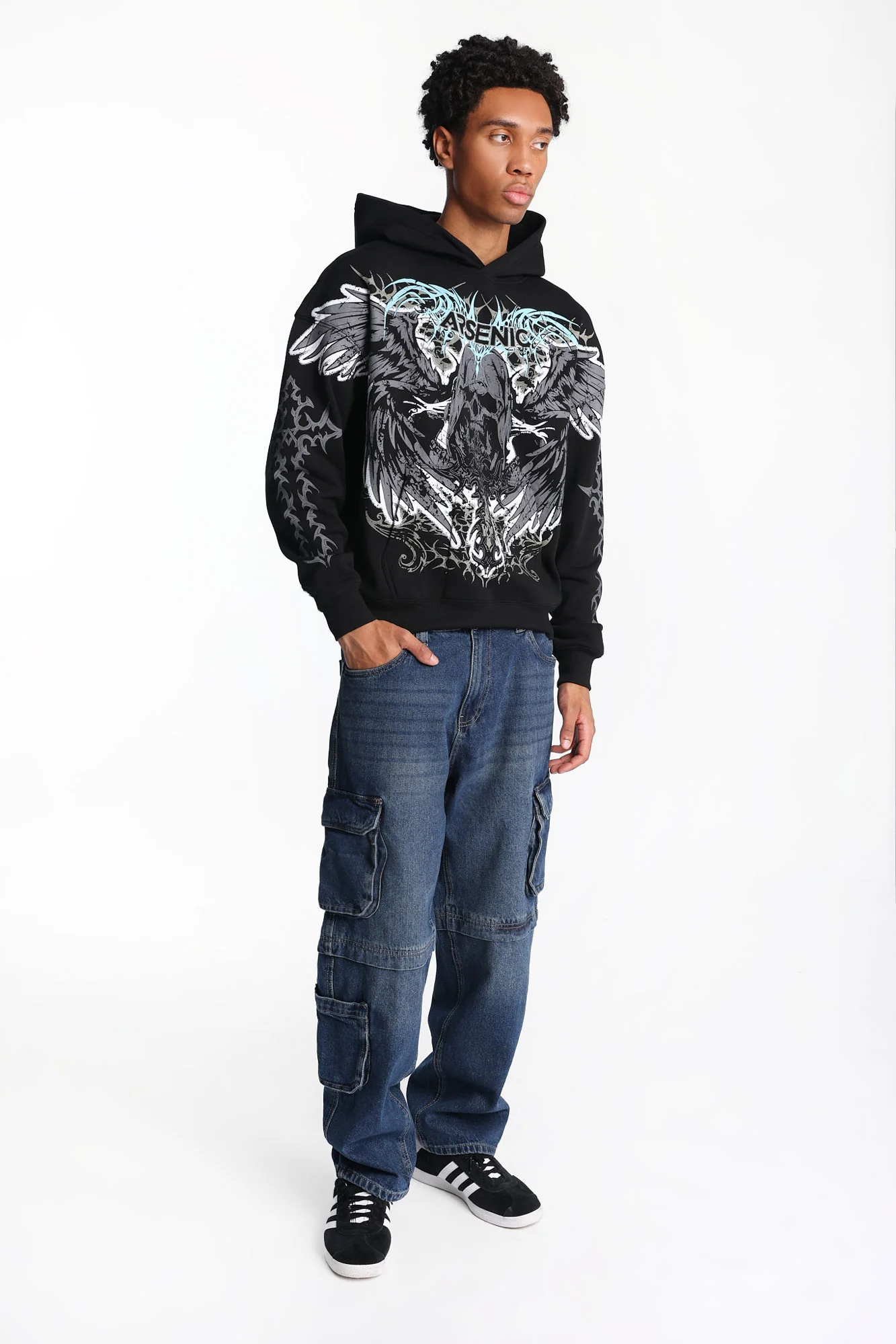Faux Convertible Cargo Jeans - Image 5
