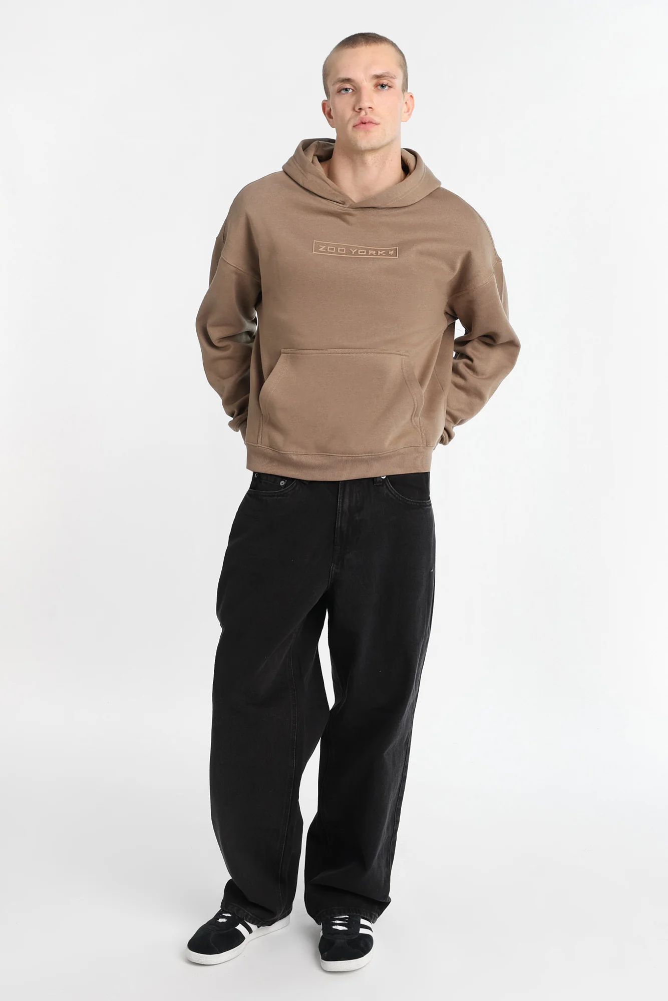 Jean ample délavé noir homme - Image 4