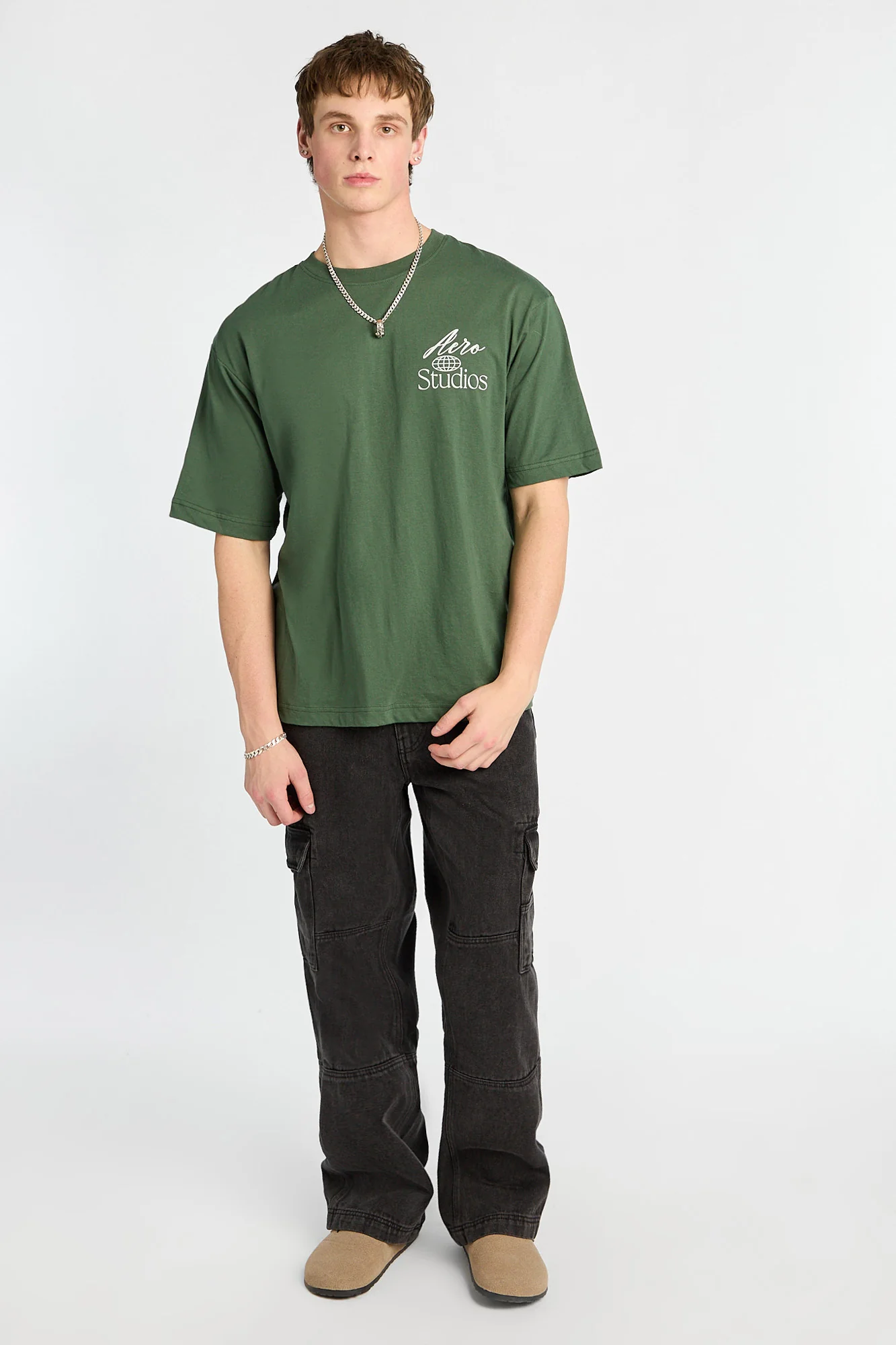 Jean cargo style charpentier délavé noir - Image 4