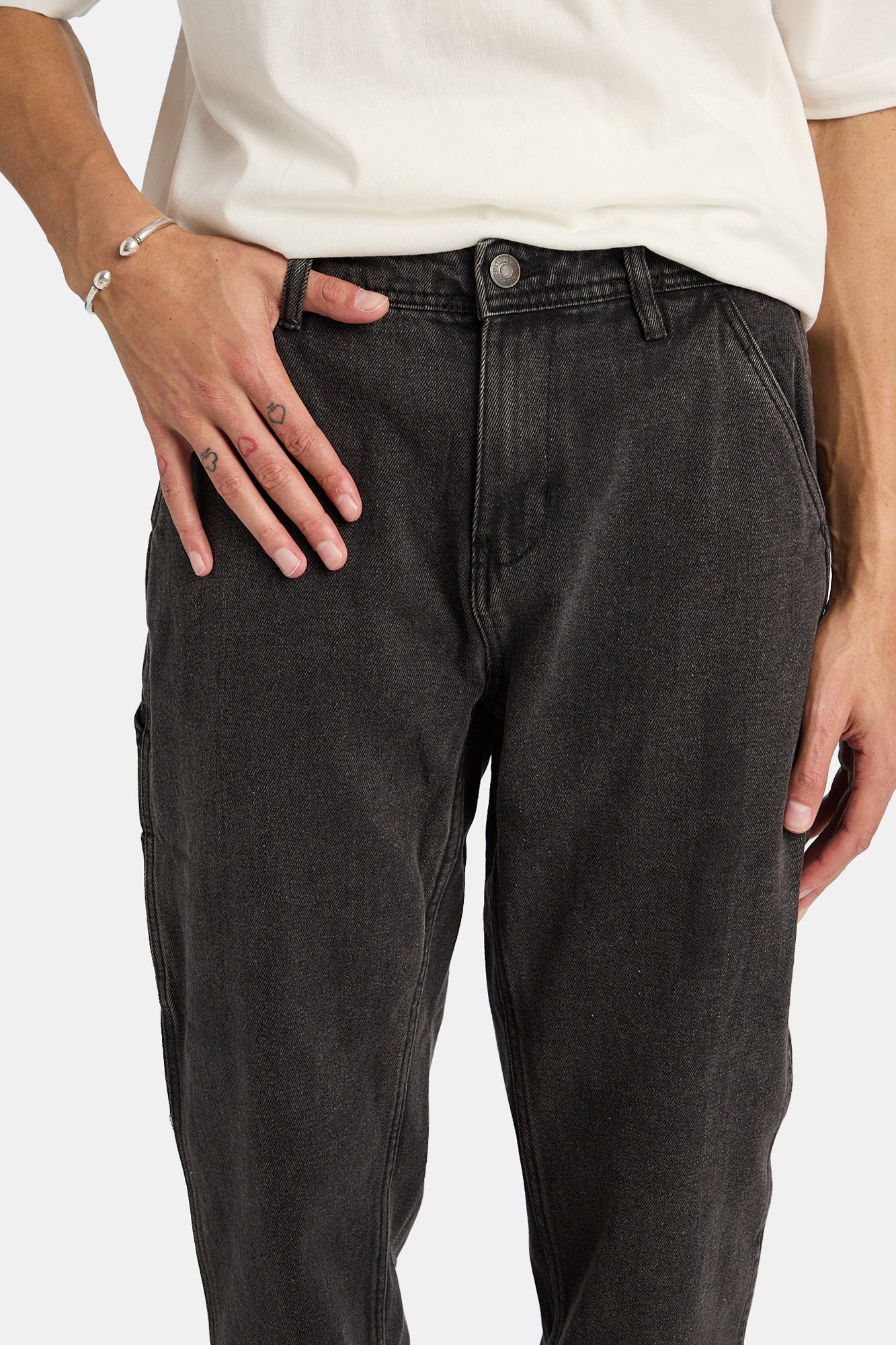 Washed Black Carpenter Jeans - Image 2