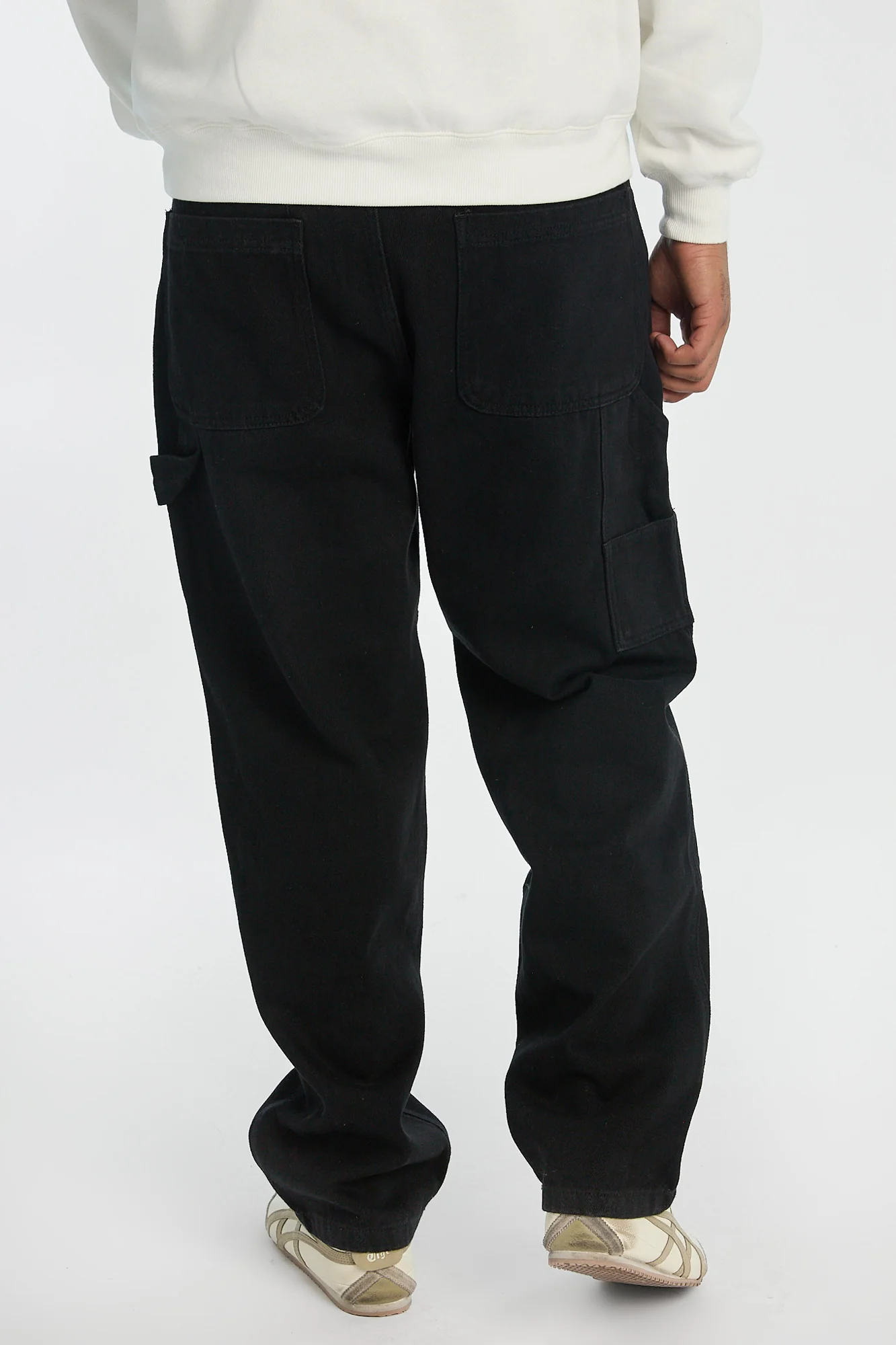 Jean de charpentier délavé noir homme - Image 3