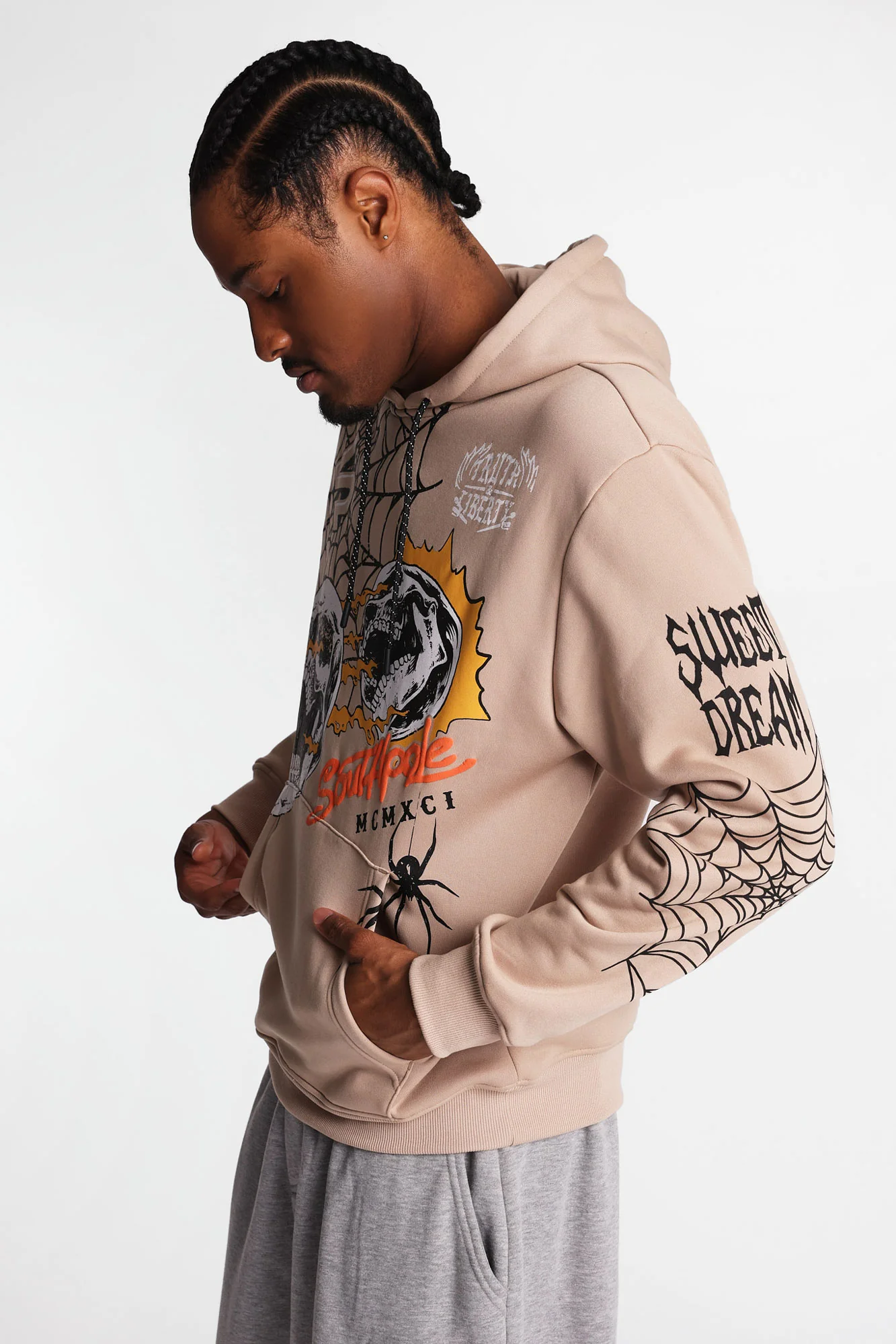 Southpole Spider Web Graphic Hoodie - Image 4