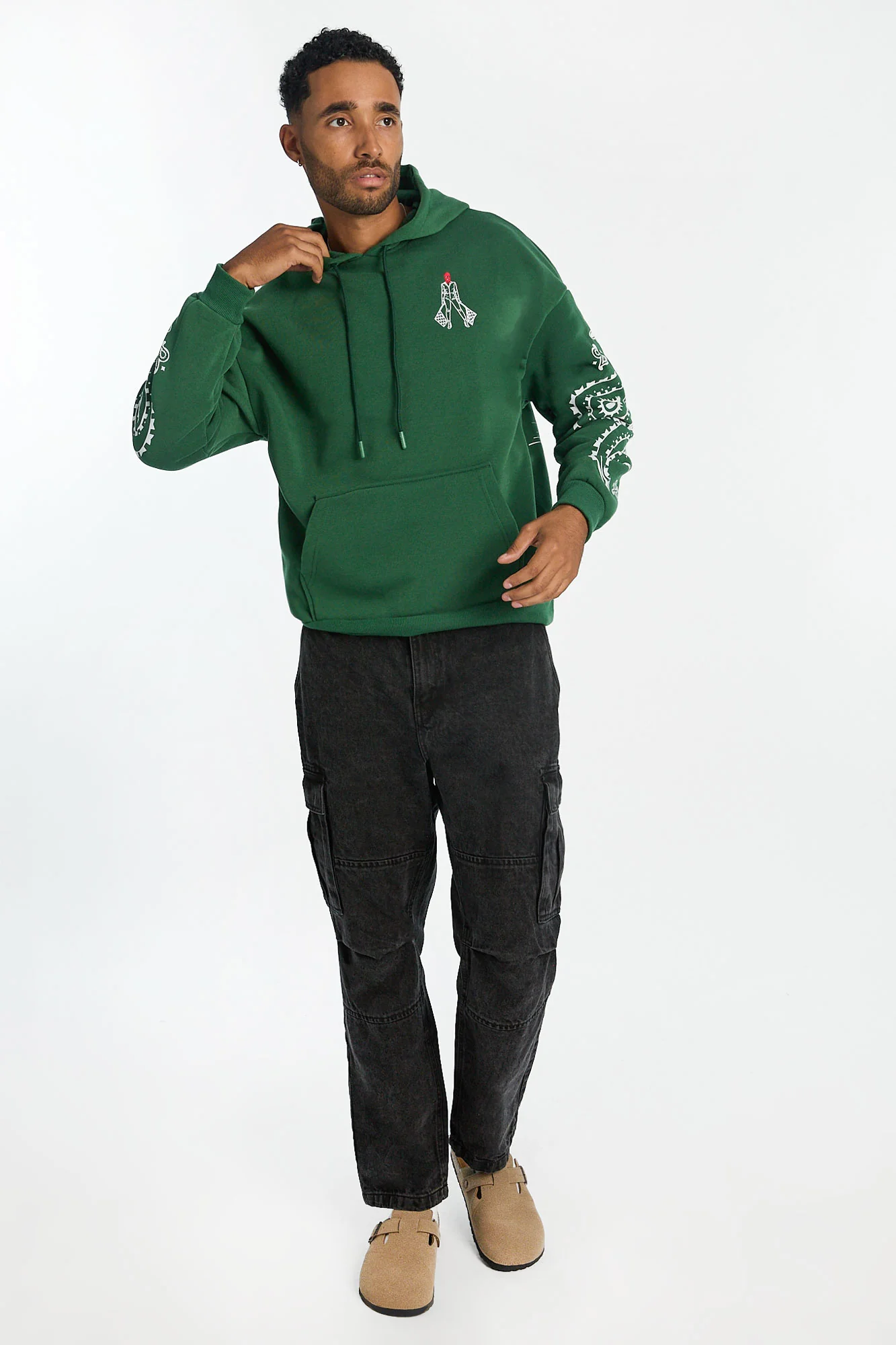 Haut à capuchon imprimé course Crooks & Castles homme - Image 4